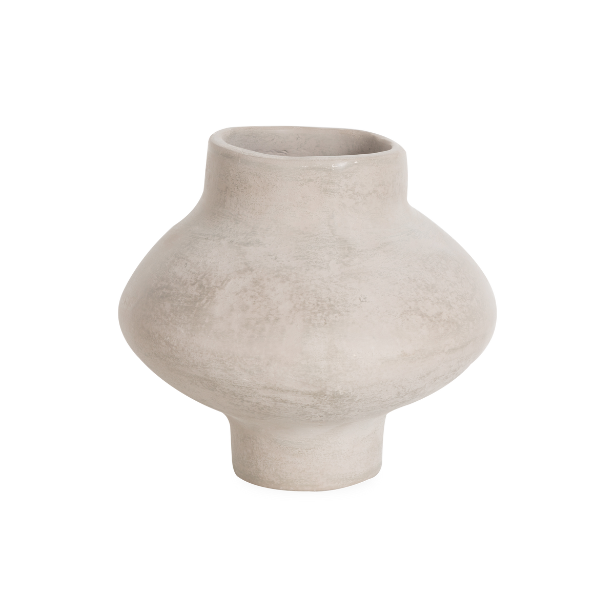 Bringing a touch of captivating compositions and organic textures, the Paper Mache Pot is intricately crafted from hand by paper mache artisans.