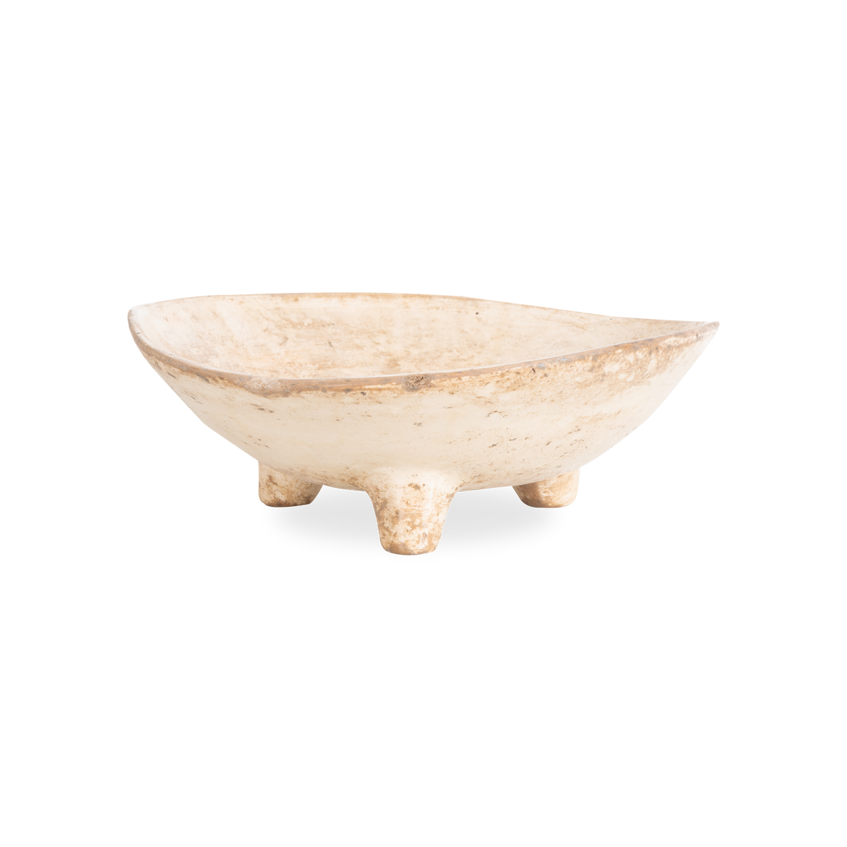 Adding an organic quality to your countertop collection, the Paper Mache Footed Bowl is defined by its rustic, visual textures and its unique exterior glaze.