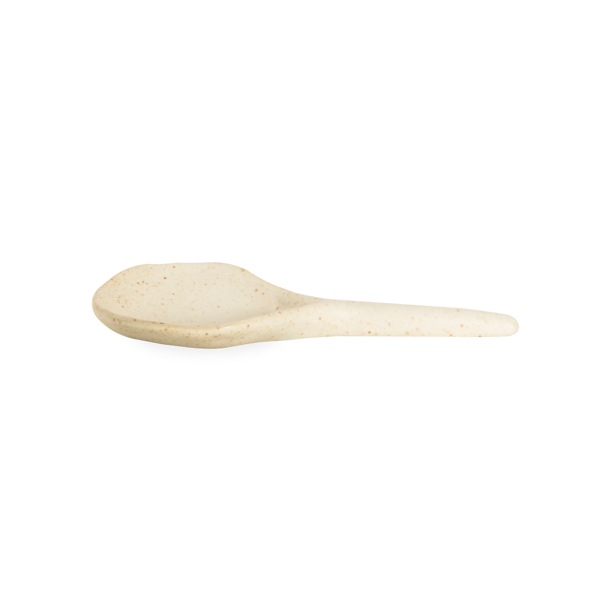 Expertly handmade, the Stoneware Serving Spoon features rounded edges on a wide body with a flat base and a large handle.