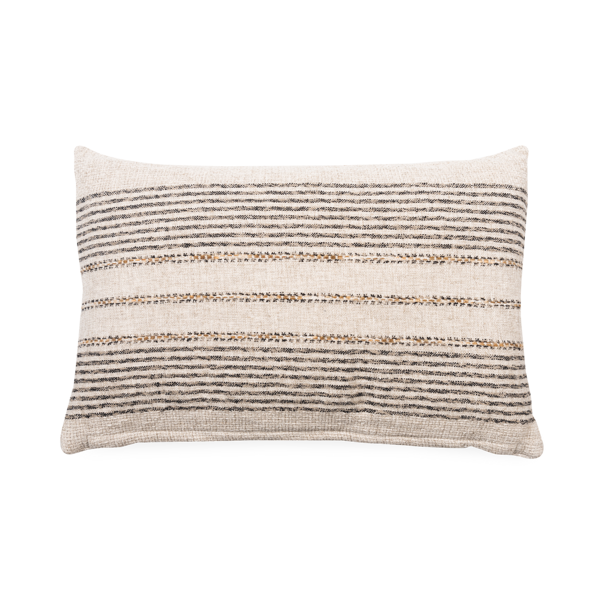 Displaying a relaxed sophistication, the Striped Linen Pillow elevates casual lounging.