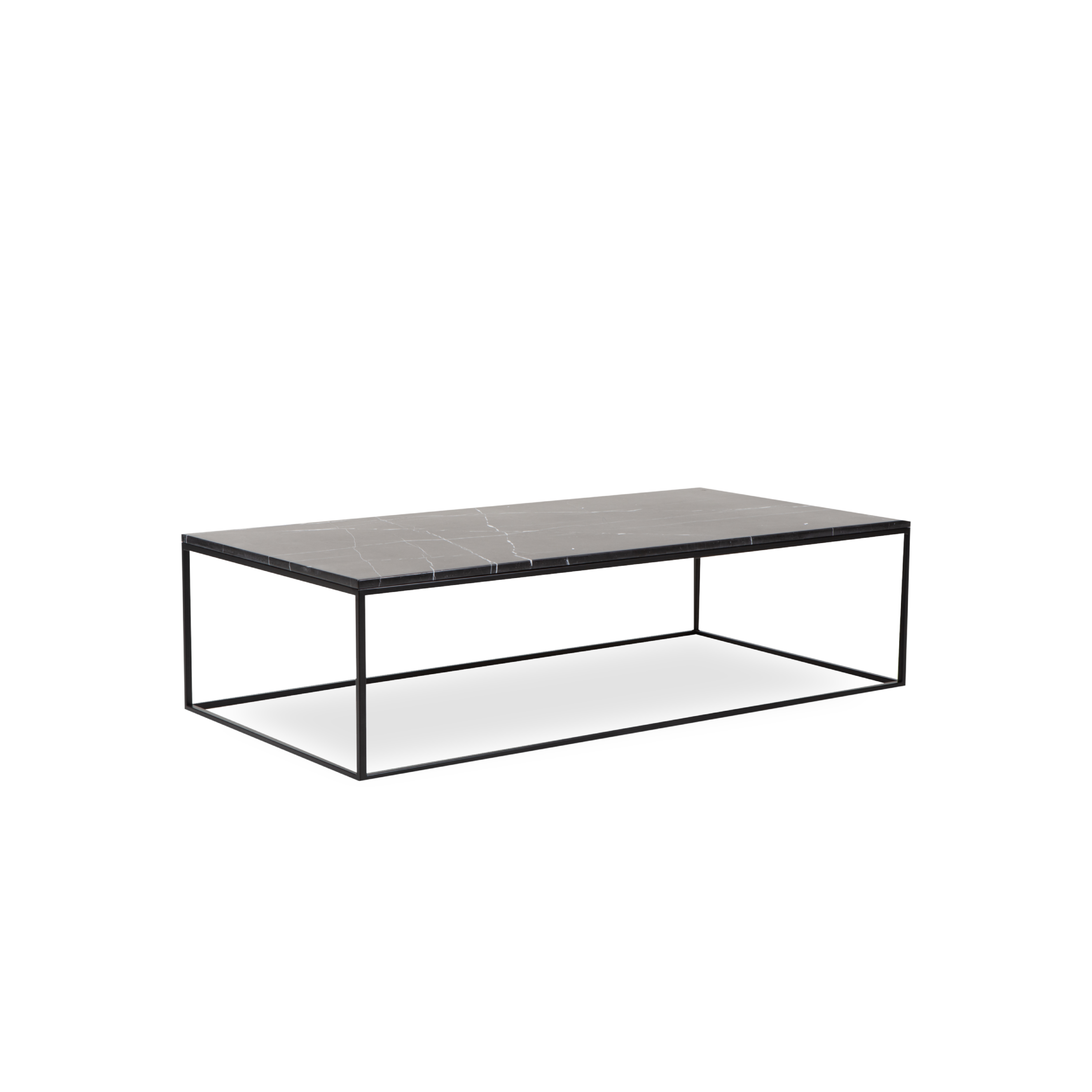 The timeless elegance of black marble makes this coffee table a stylish addition to your living space.