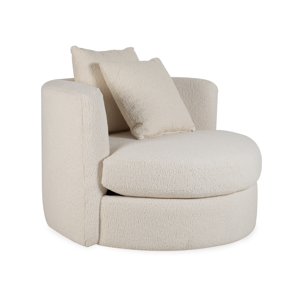 Go for a spin on the Atlas Swivel Chair.