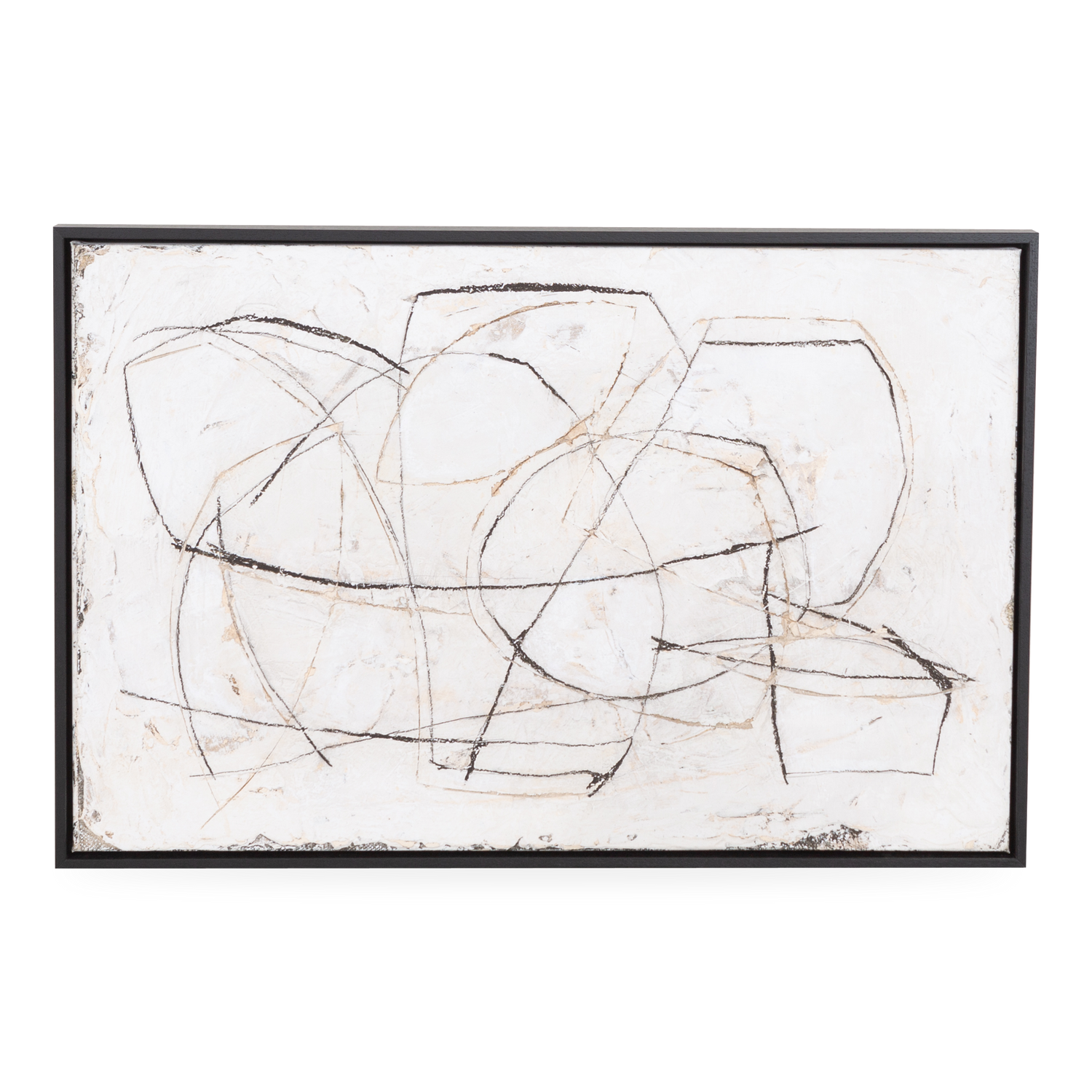 Characterized as a collection of highly textural abstracts in neutral%2C this giclee print was inspired by the work of Franz Kline and the Abstract Impressionist movement of the 1940