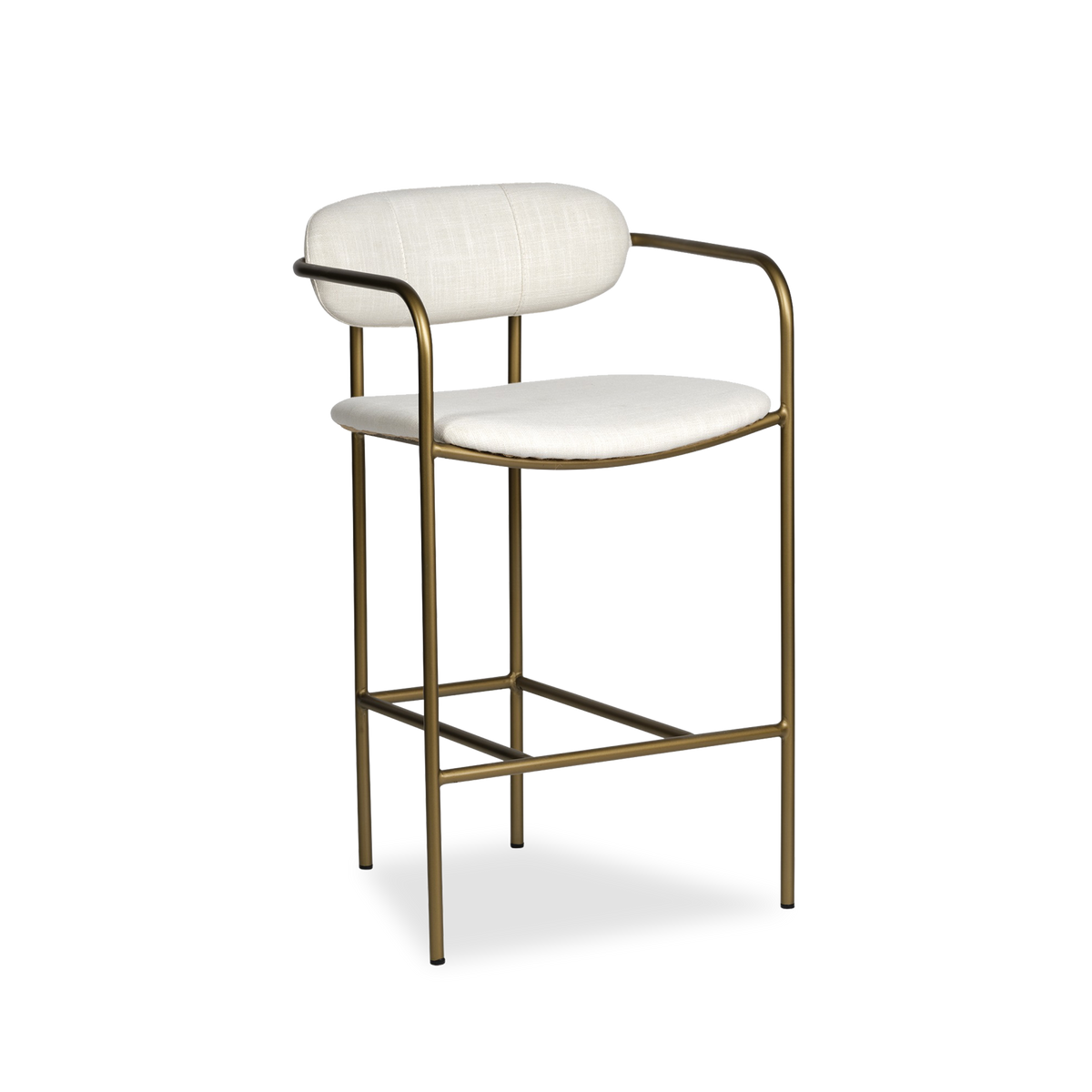 With its light frame, the Perry Counter Stool  flaunts a sleek silhouette full of modern ease.