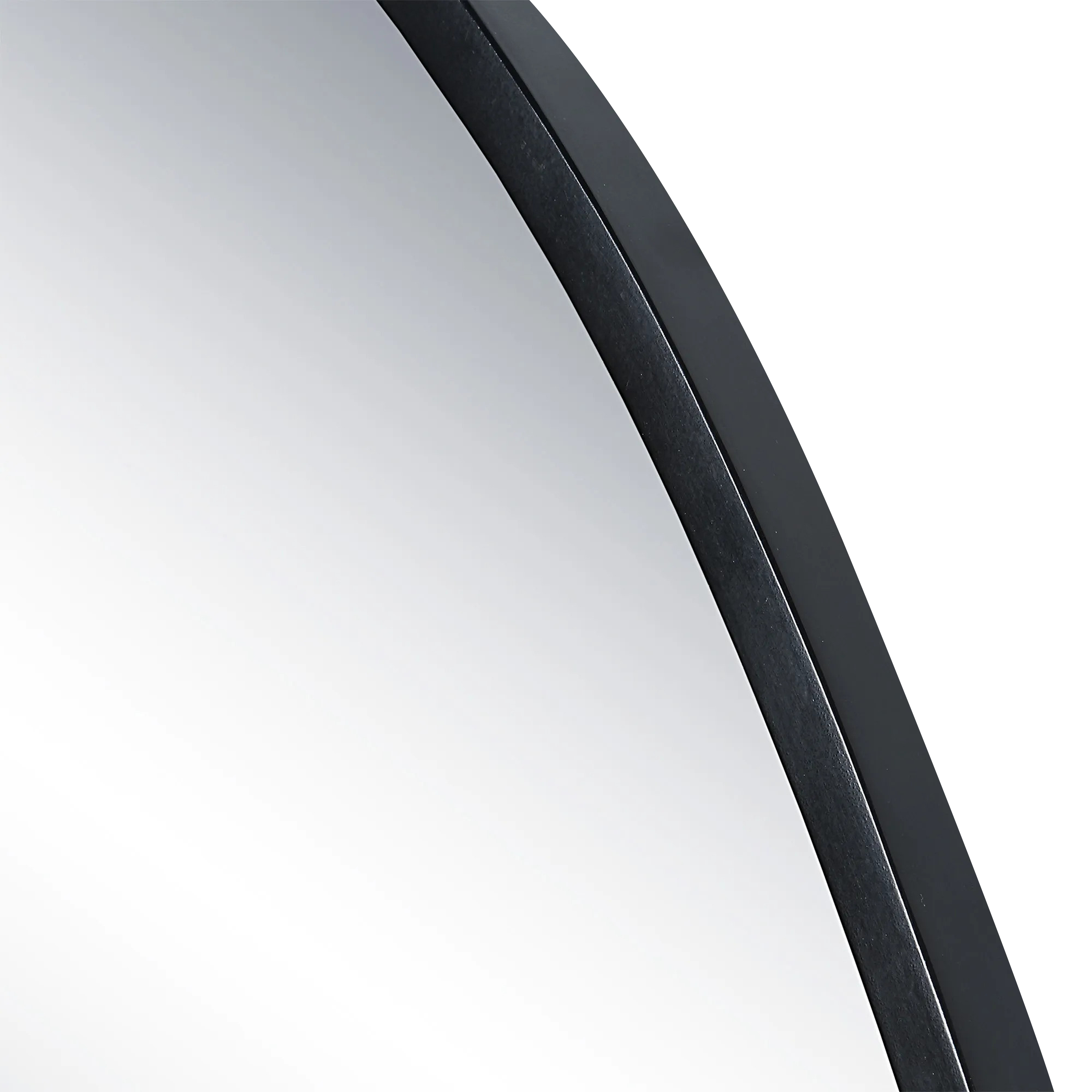 The traditional oval framed mirror gets an artistic elevation in this design.