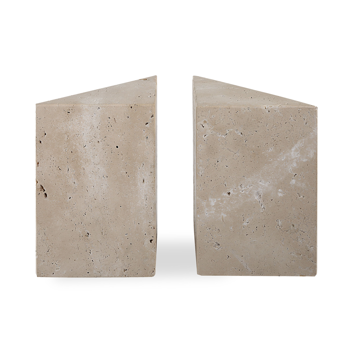 Attle Travertine Bookends