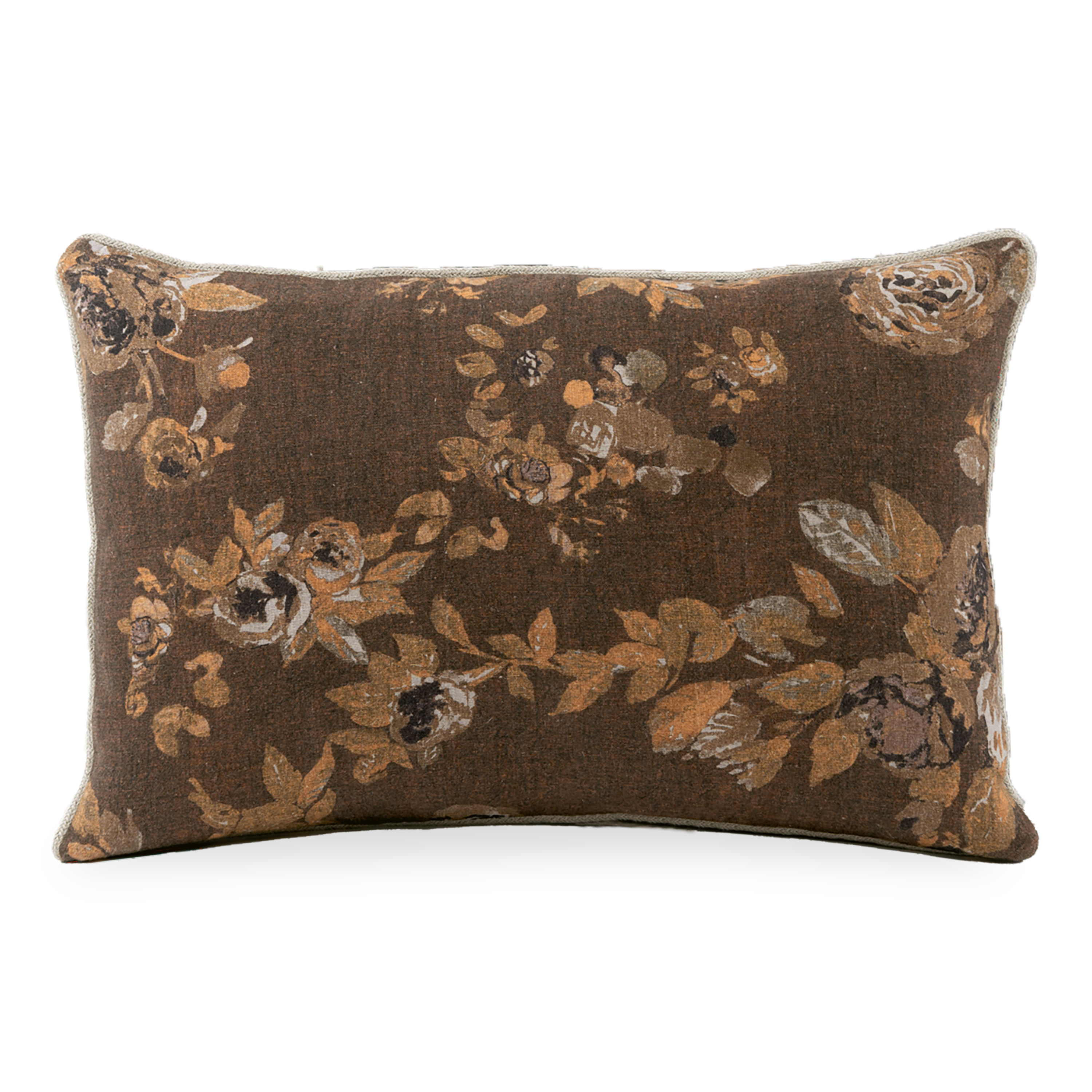 Linen Rose Pillow