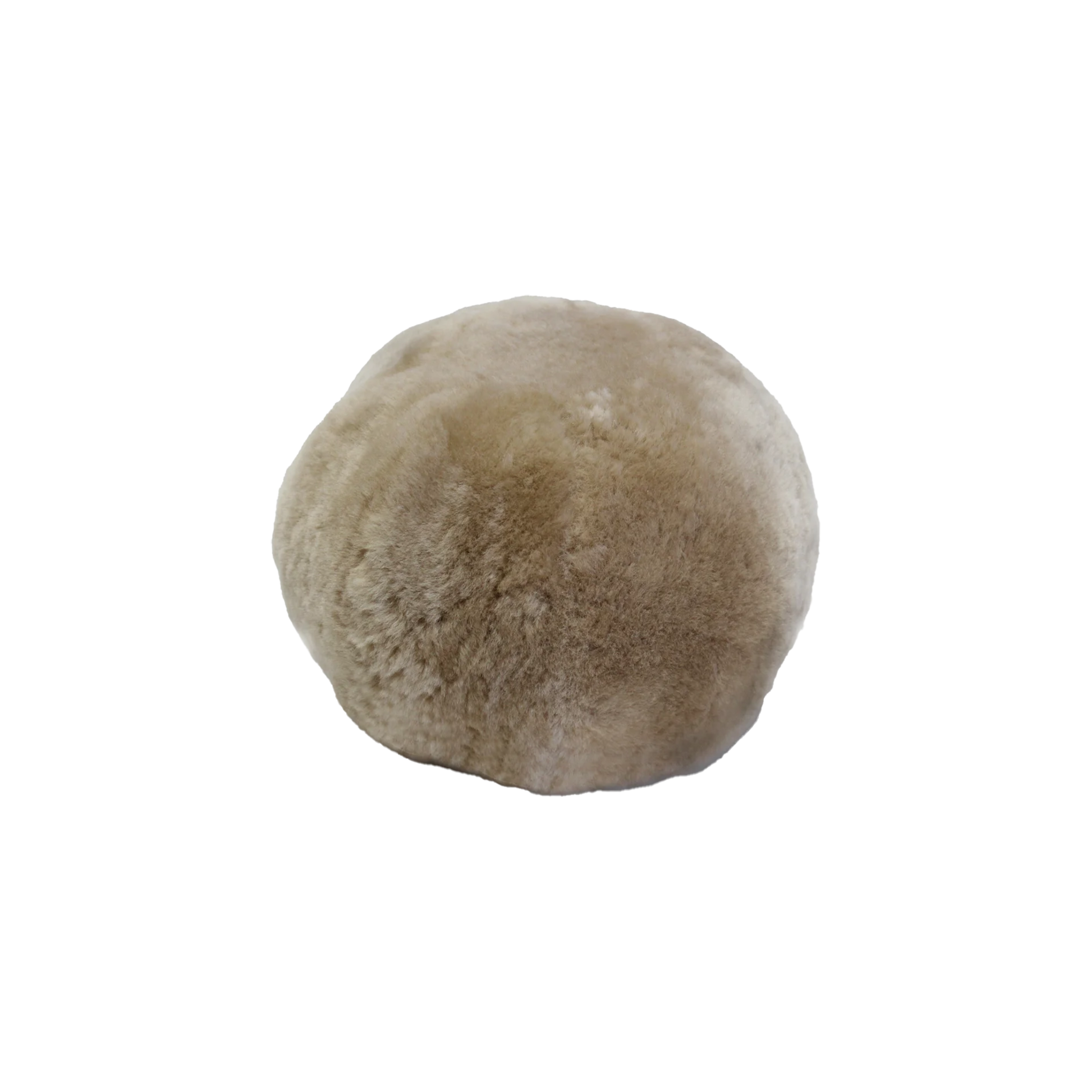 A whimsical and inherently different pillow, this conversation-starting Shearling Ball Pillow will surprise any viewer with its ball shape.