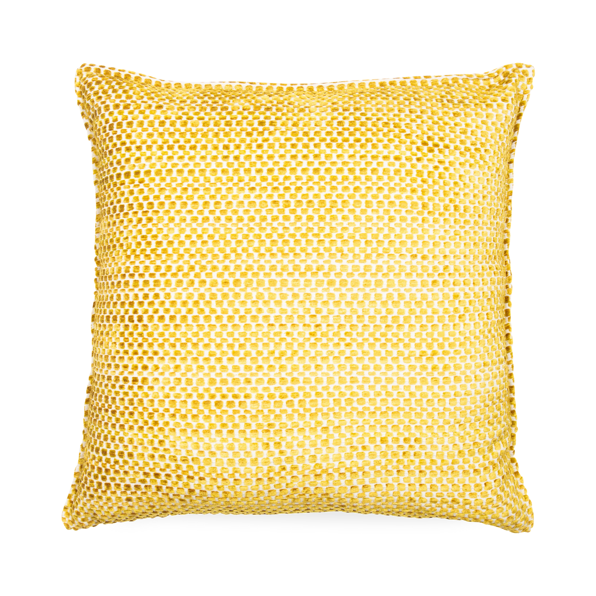 A textural joy, the Velvet Squares Pillow is defined by its luxurious velvet squares that are created through a unique weaving style.