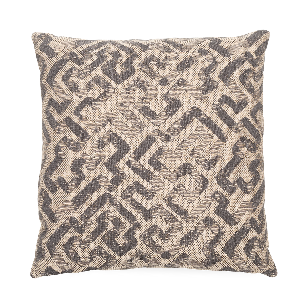 Defined by its faded maze design, the Elody Pillow adds an eye-catching design that provides a creative and unique approach to your bedding and seating décor.