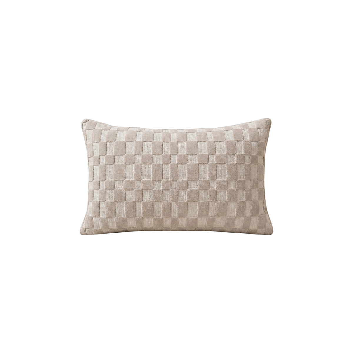 Velvet Check Pillow