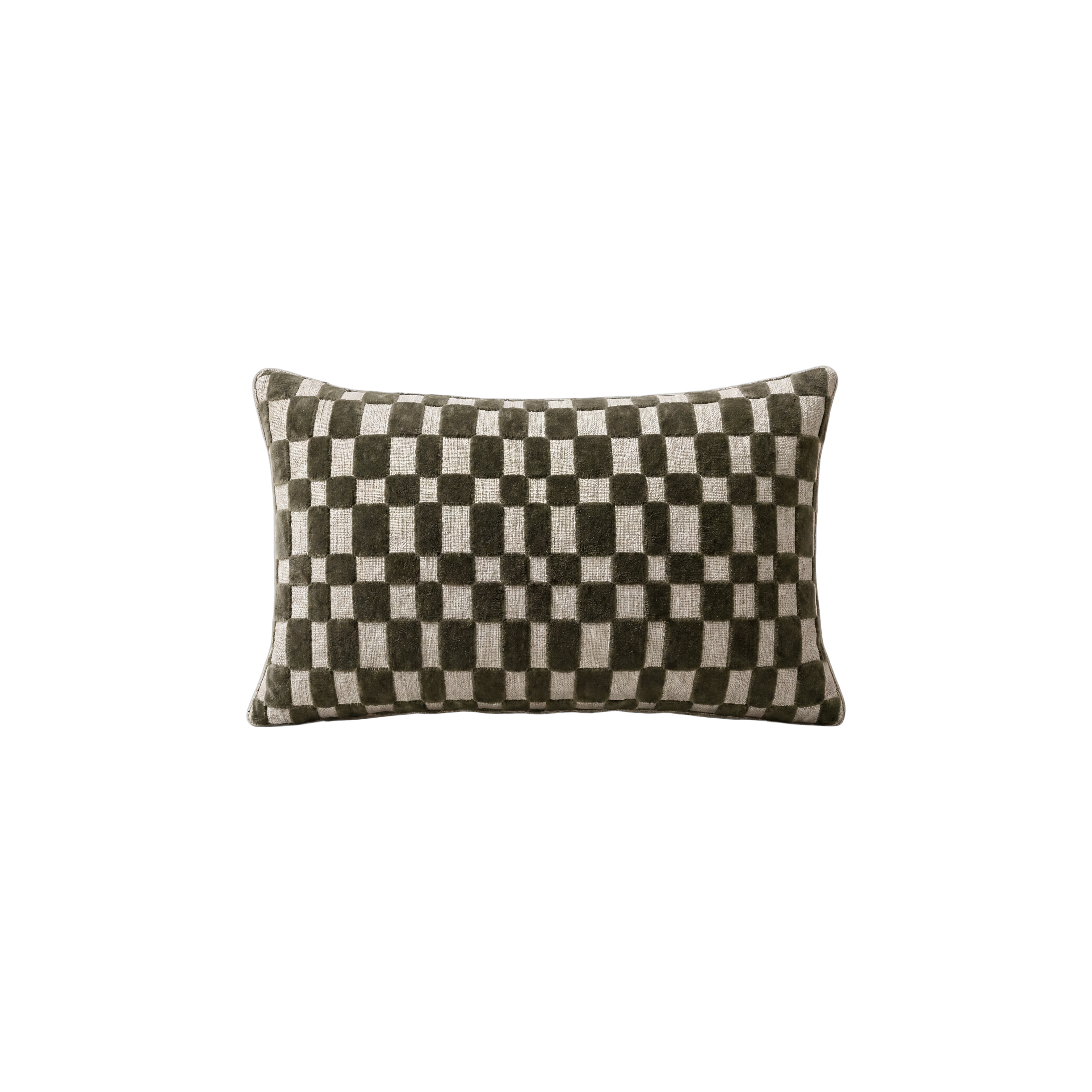 Velvet Check Pillow