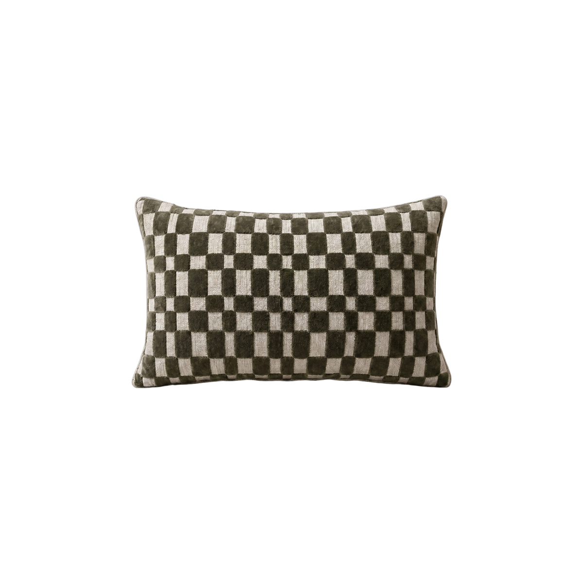 Velvet Check Pillow