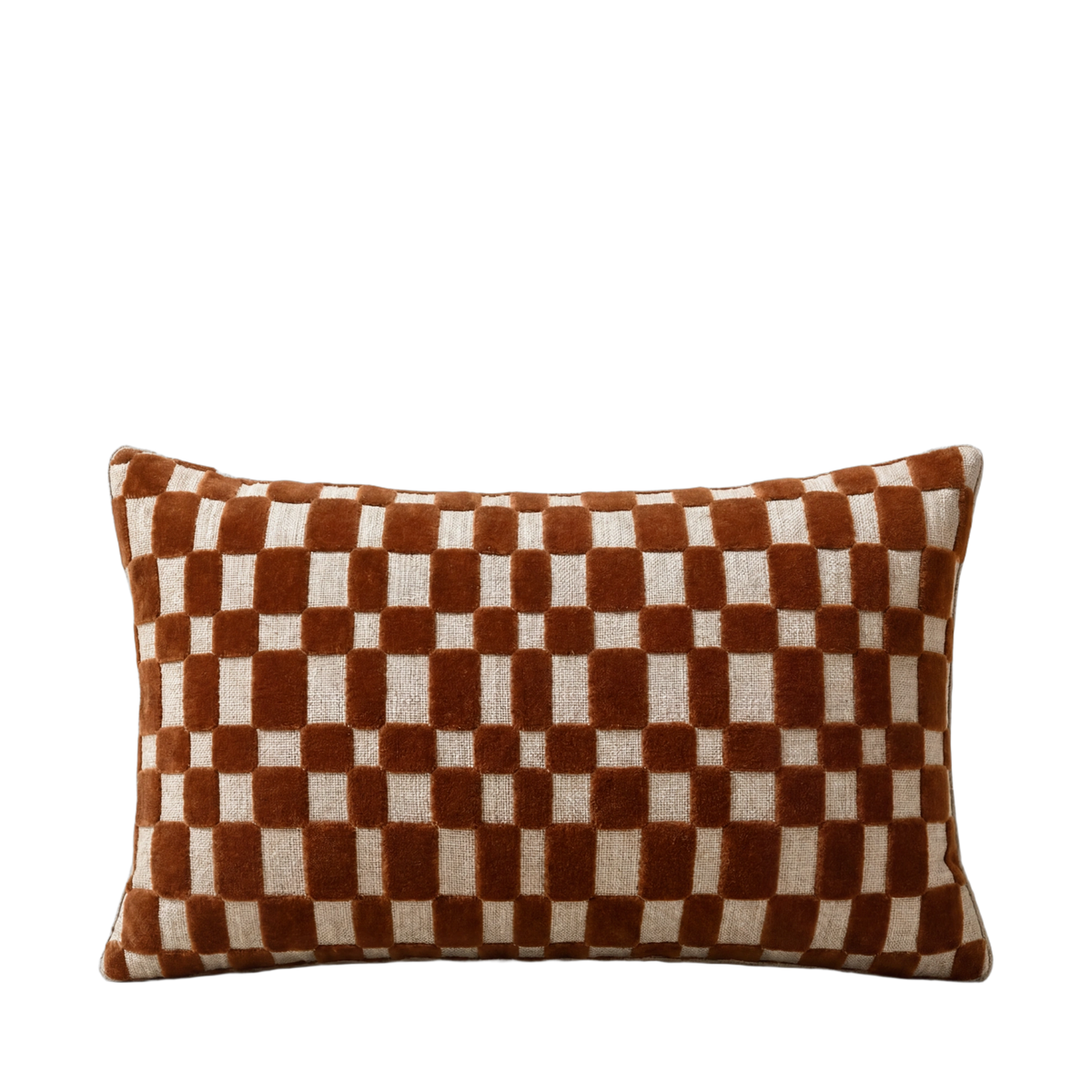 Velvet Check Pillow