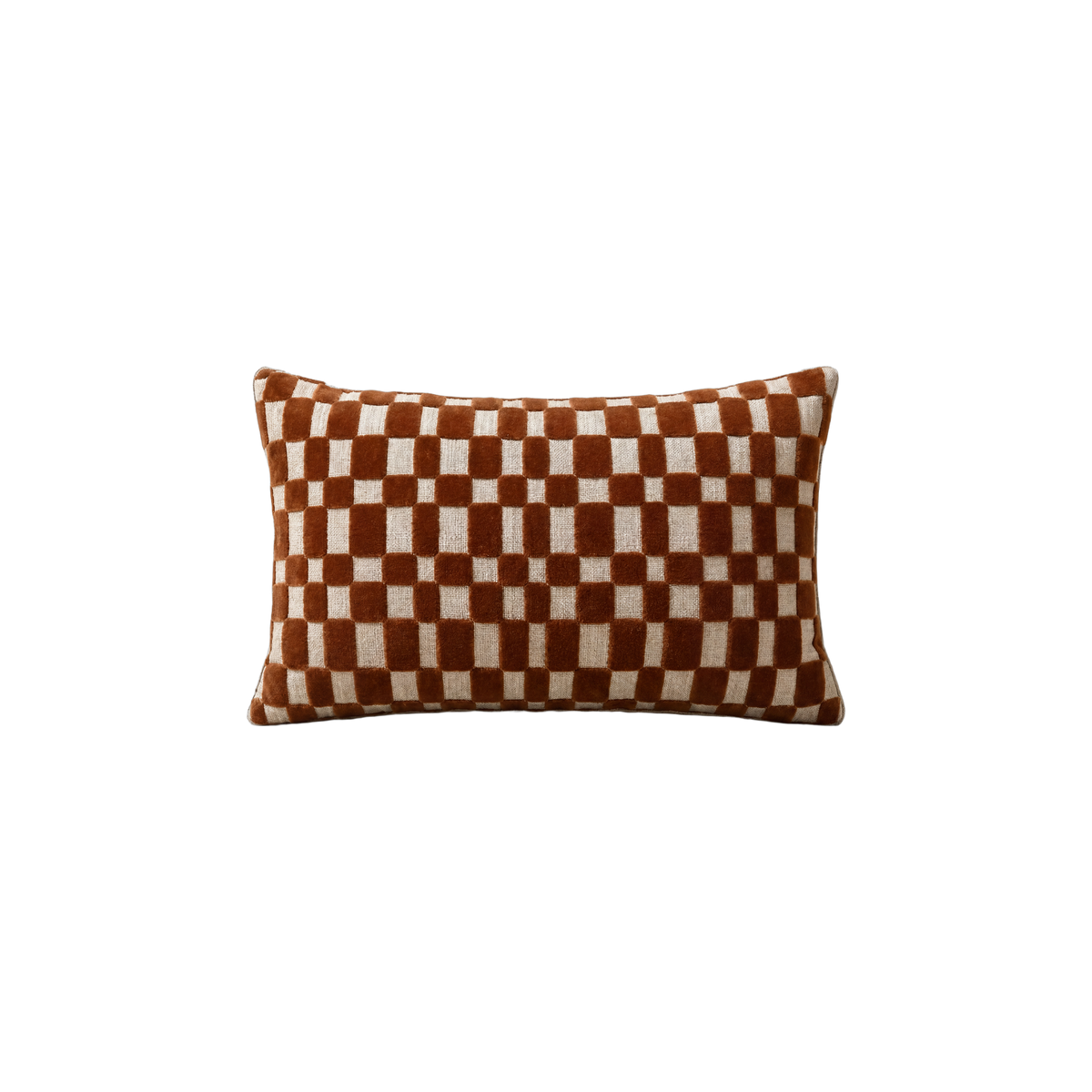 Velvet Check Pillow