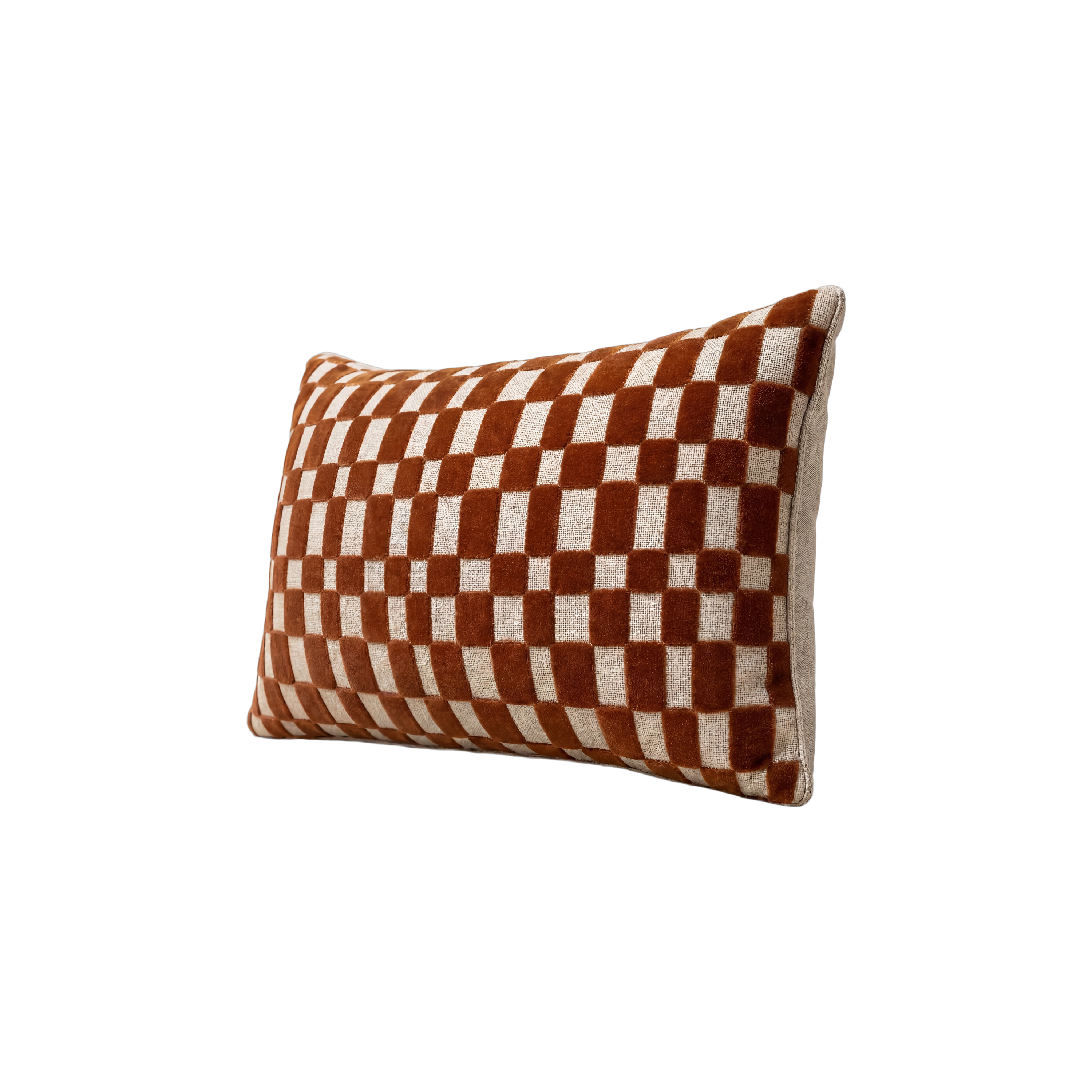 Velvet Check Pillow