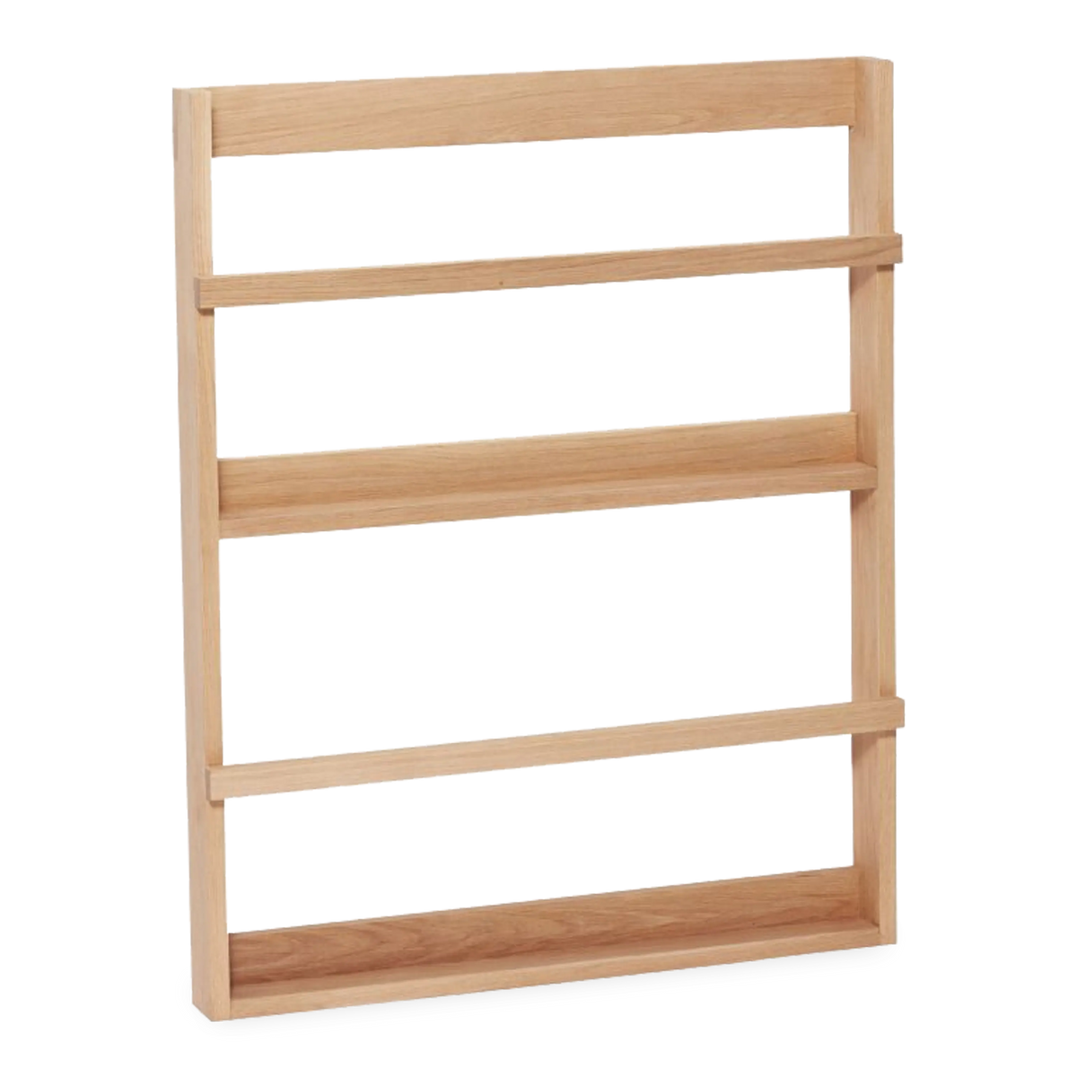 Taking design elements from minimalistic design, the Oak Display Shelf proudly displays its natural grain and its warm pleasant tone.