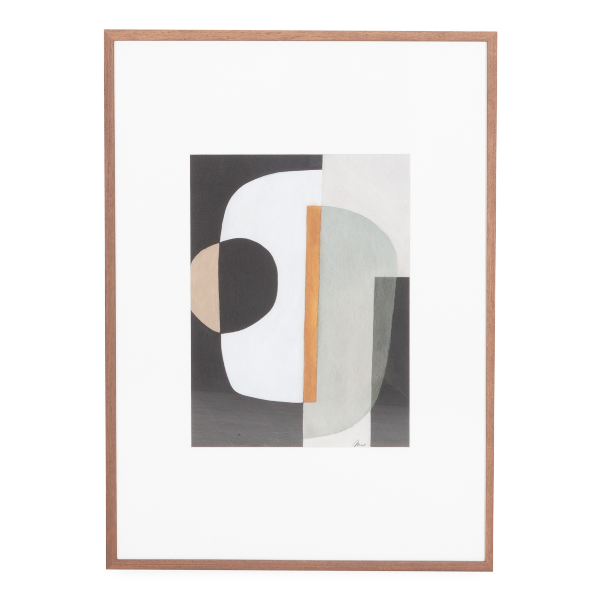 An exploration of abstract shapes and contrasting tones, The Voice Within 01 is characterized by its familiar shapes, pleasant asymmetry and its juxtaposition of colours.