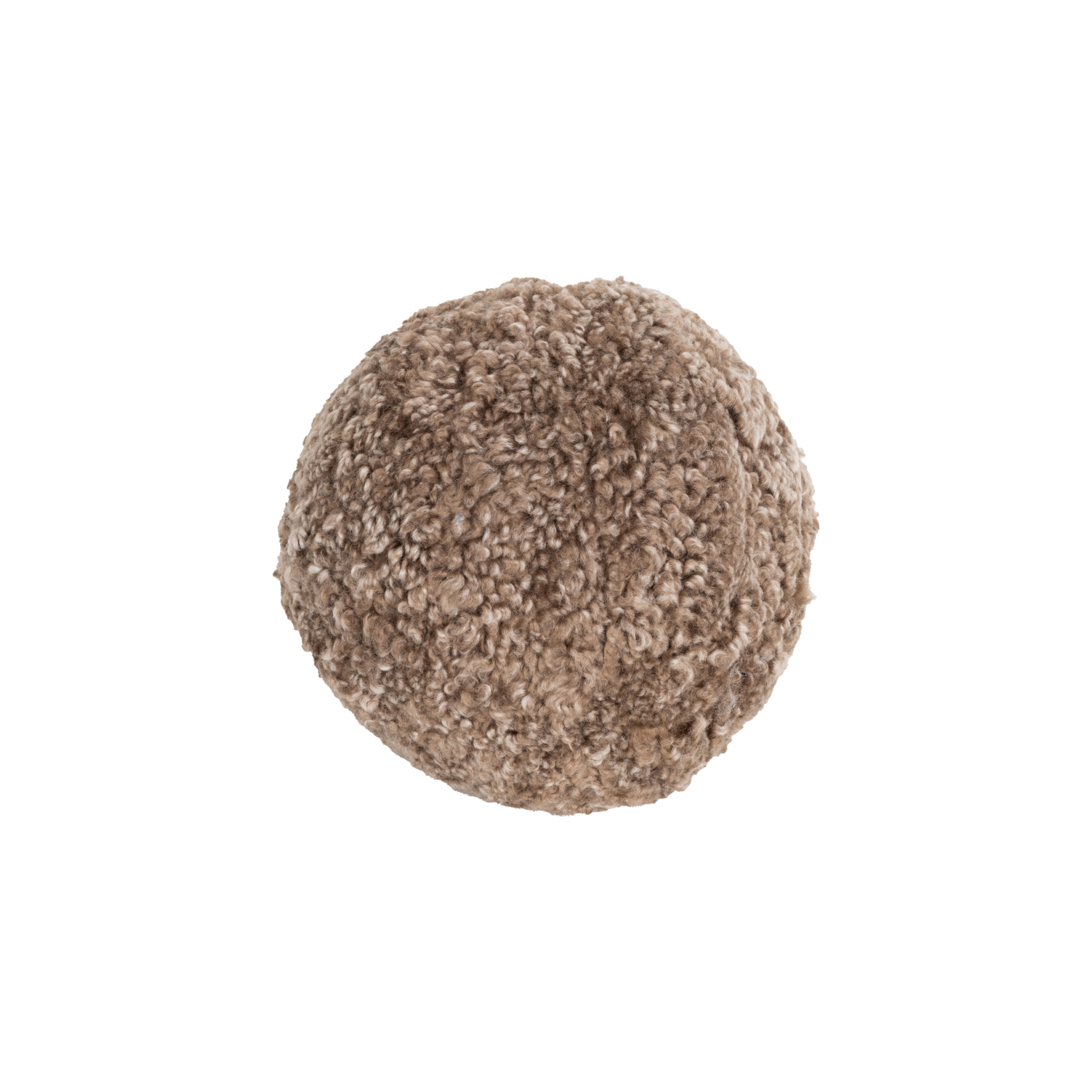 Add a contemporary Scandinavian flair to your space with the Round Sheepskin Pillow.