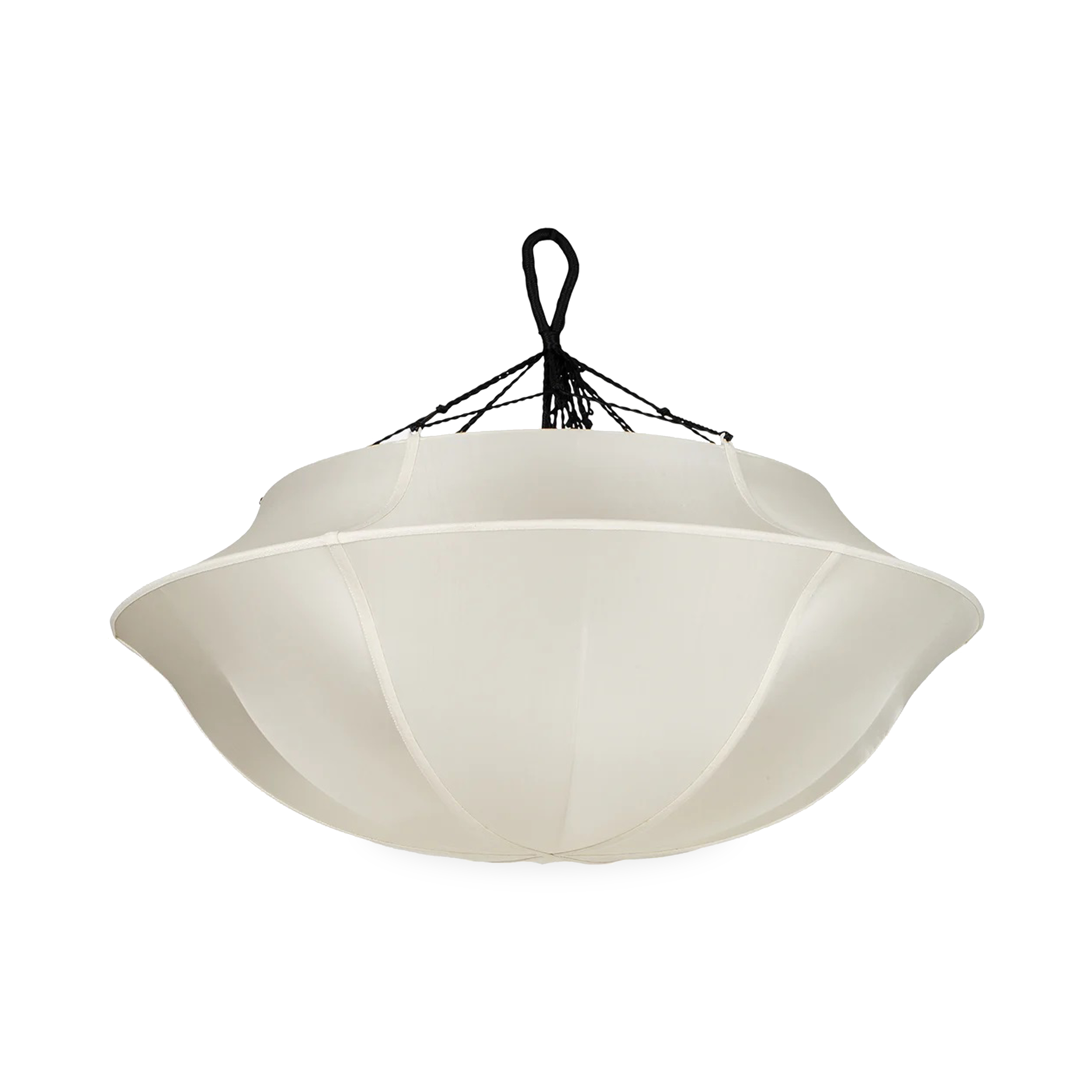 Made in Vietnam from real silk the Silk Shade Umbrella uses its sleek Scandinavian design to light up any room.