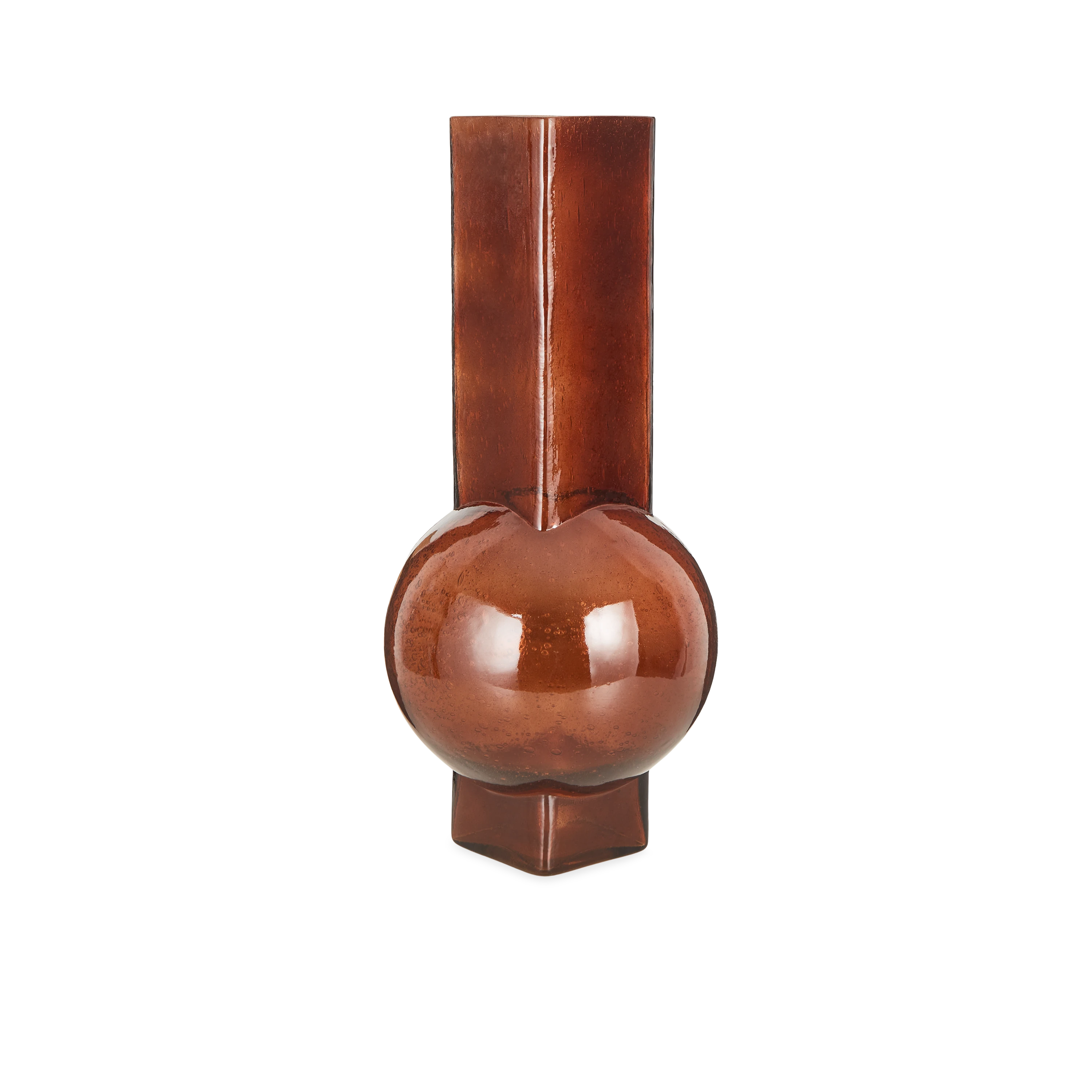 Square Neck Glass Vase