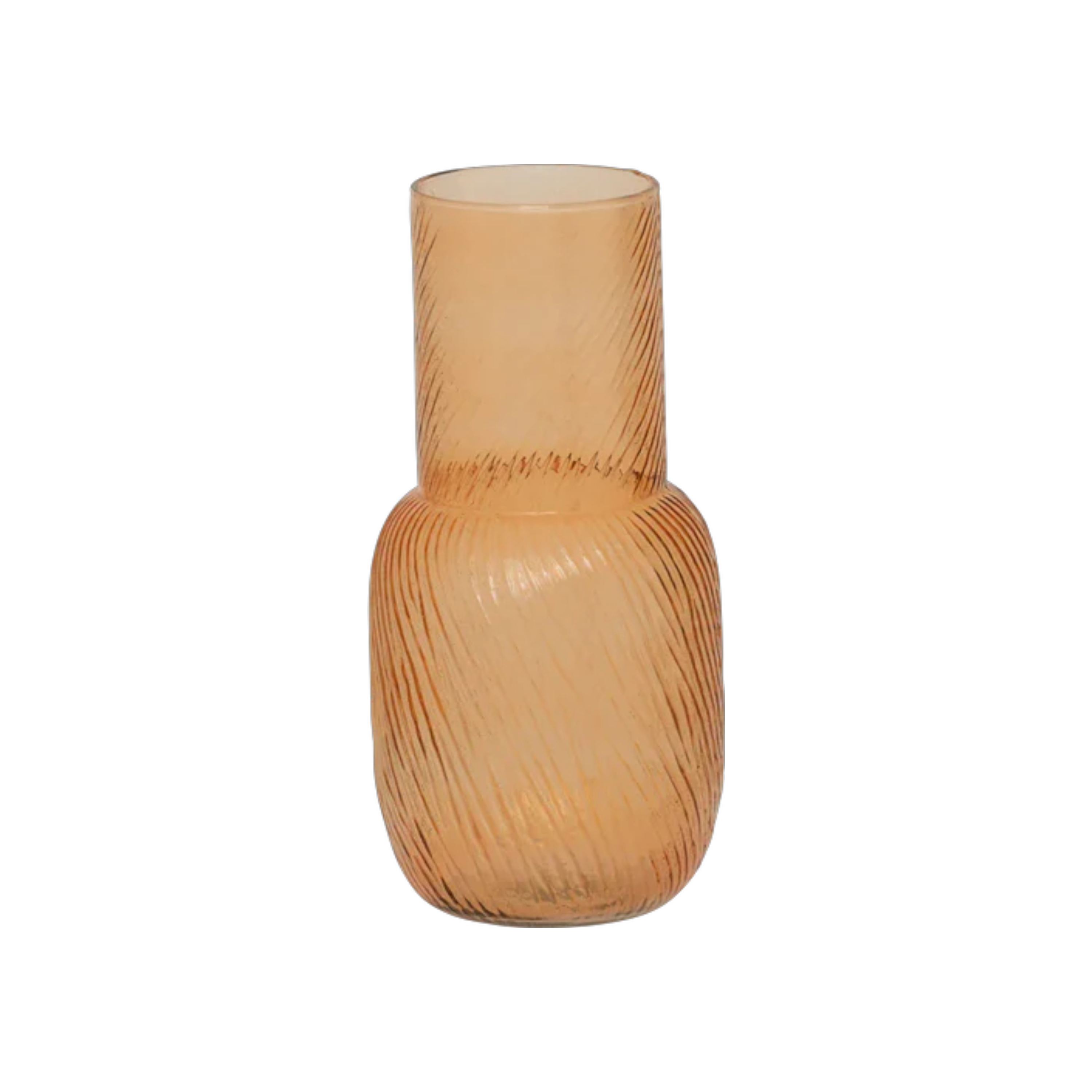 Ridged Glass Vase