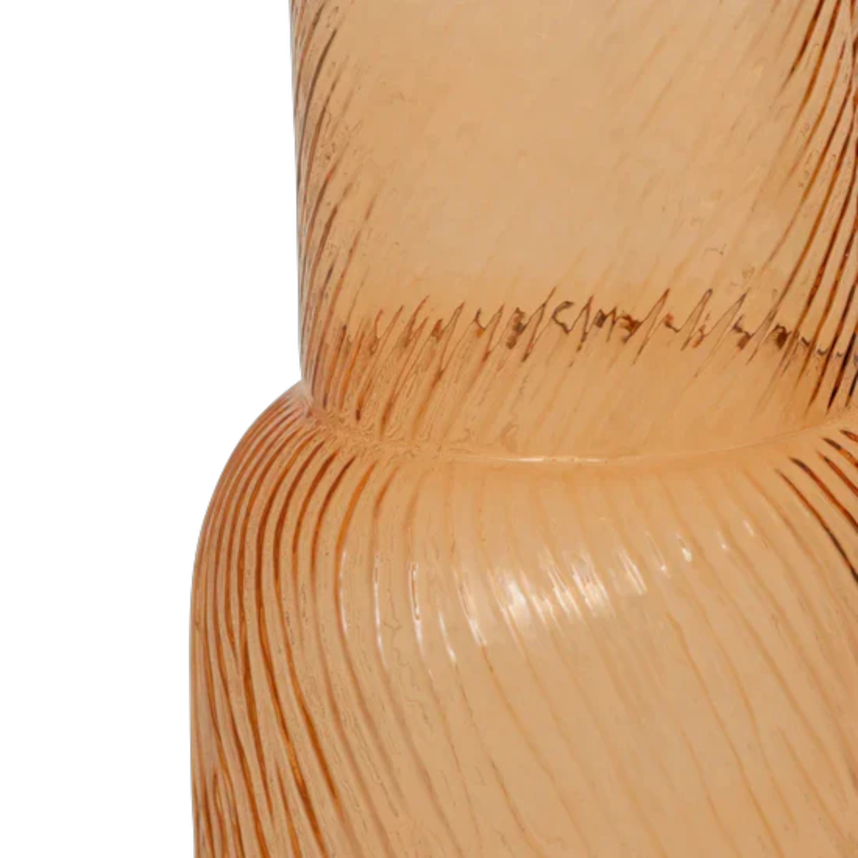 Ridged Glass Vase