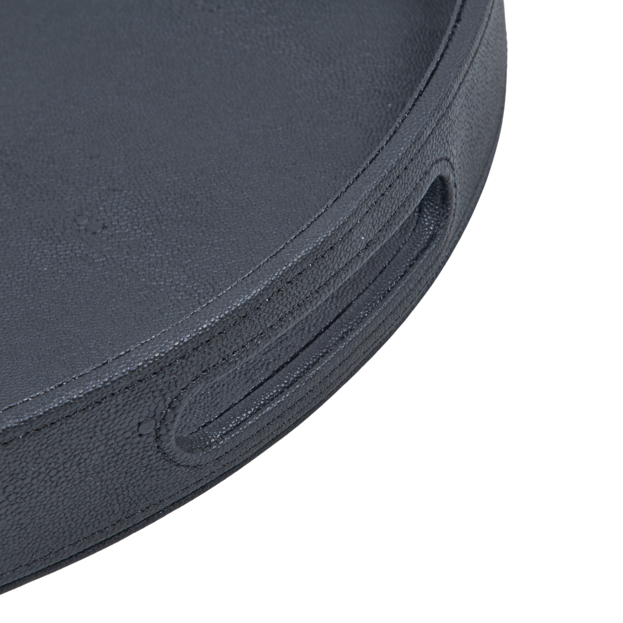 Faux Shagreen Round Tray