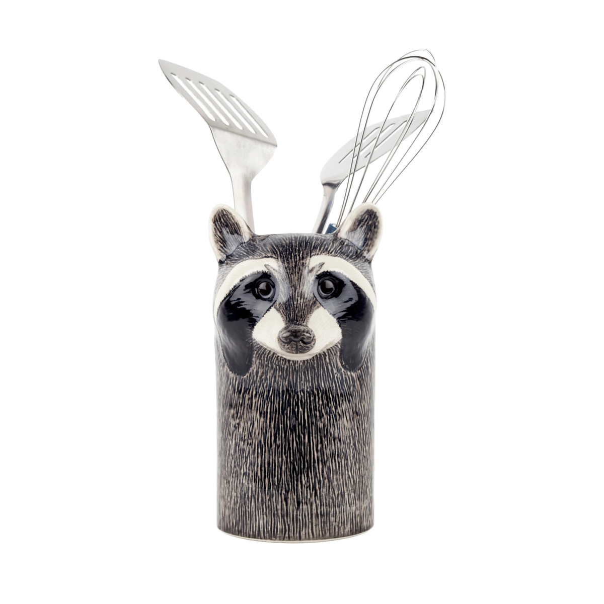 Raccoon Utensil Pot