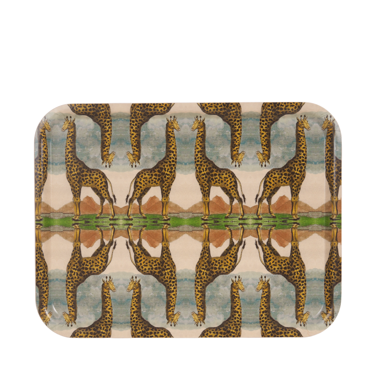 Giraffe Birchwood Tray
