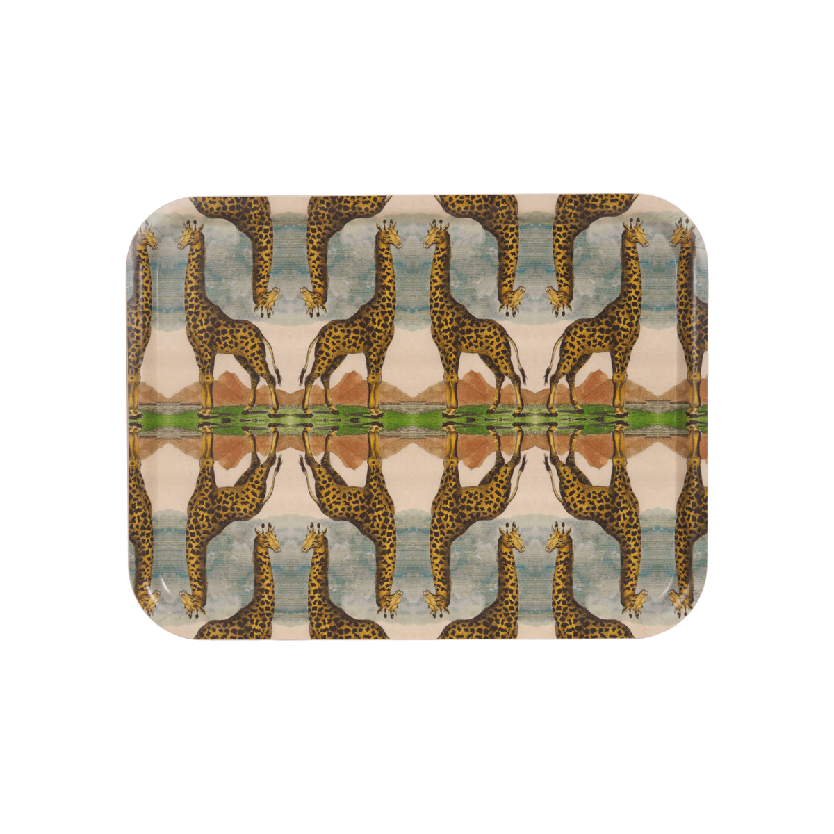 Giraffe Birchwood Tray