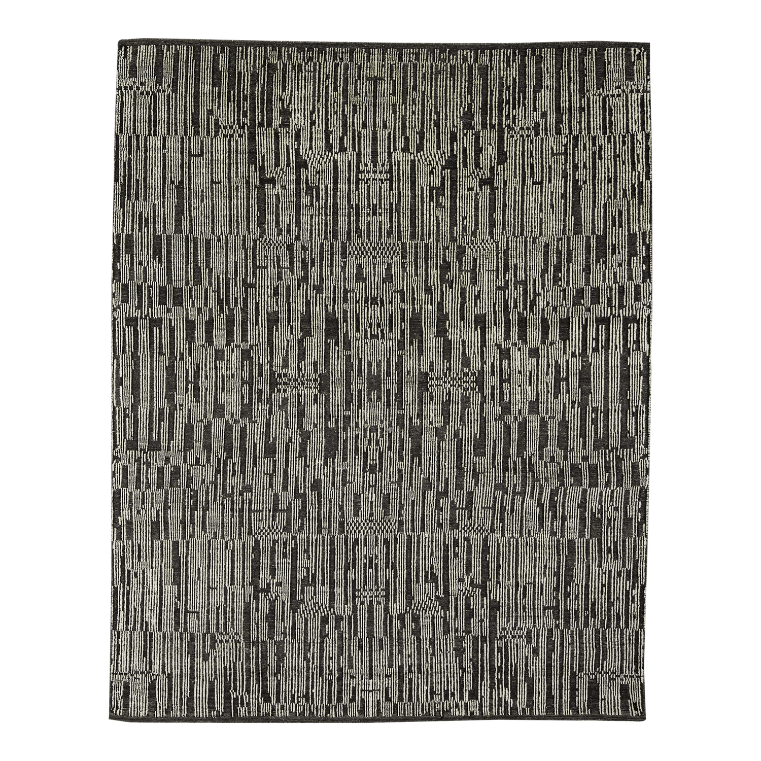 Winston Porter Kampsville Polyester Black/Gray Braided Area Rug