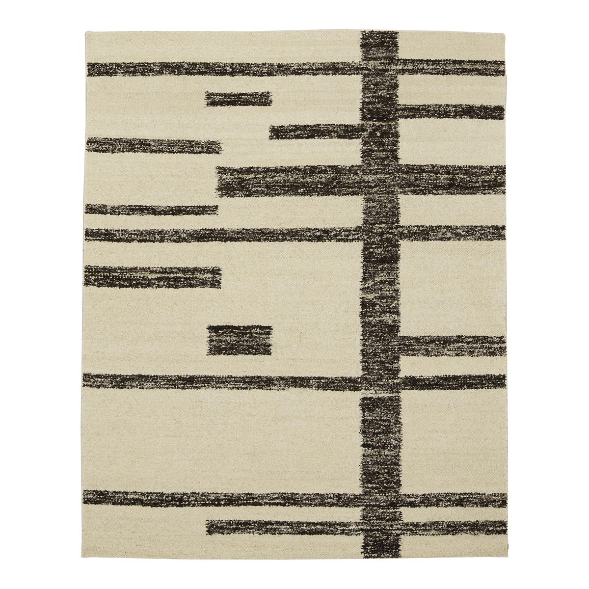 Abstract Grid Ivory/Black