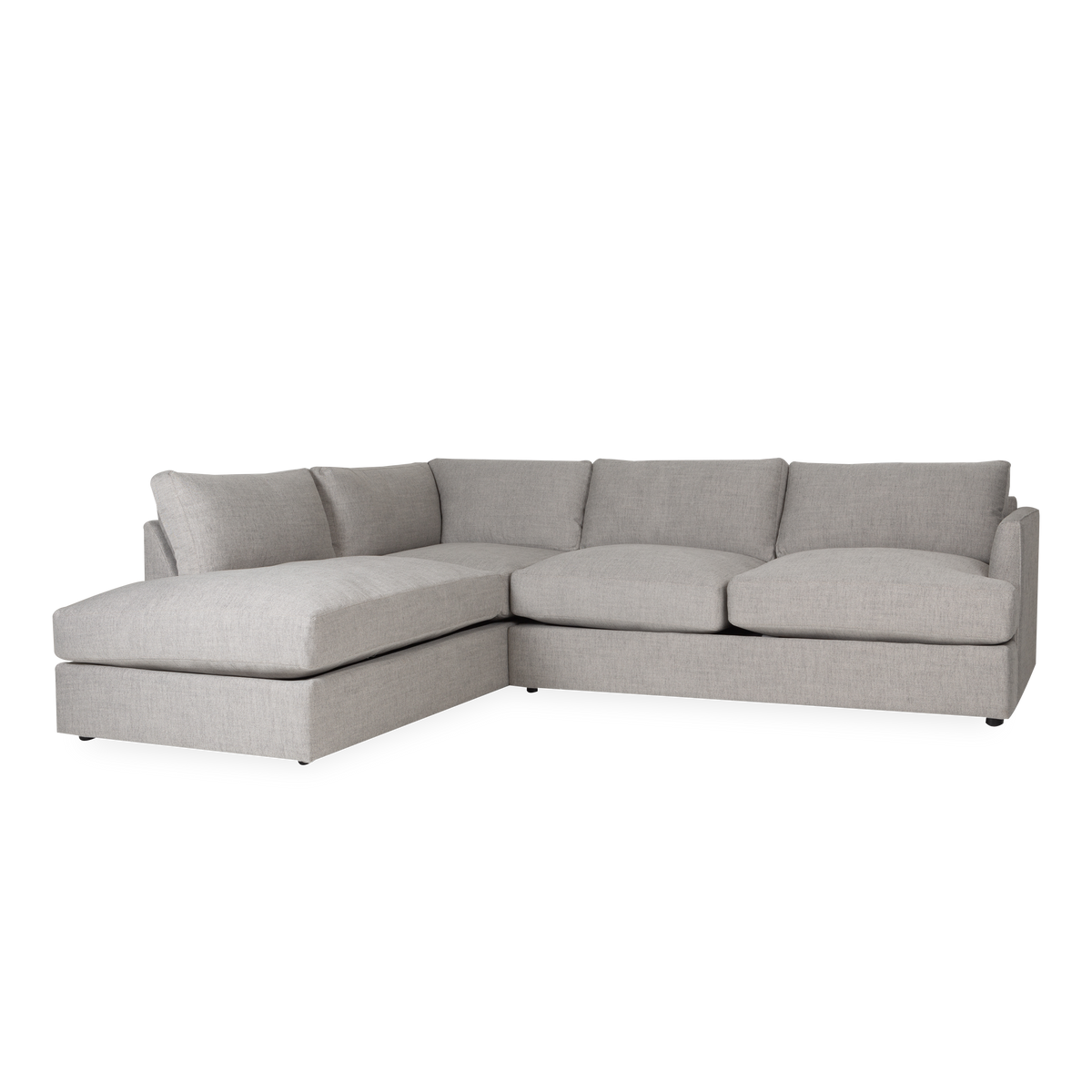 With its large cushioning, the Stockton Sectional invites you in for a moment of rest.