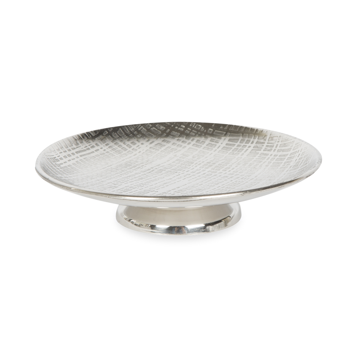 The Crosshatch Soap Dish is made of stainless steel and is finished in a rich, distinct crosshatch texture.