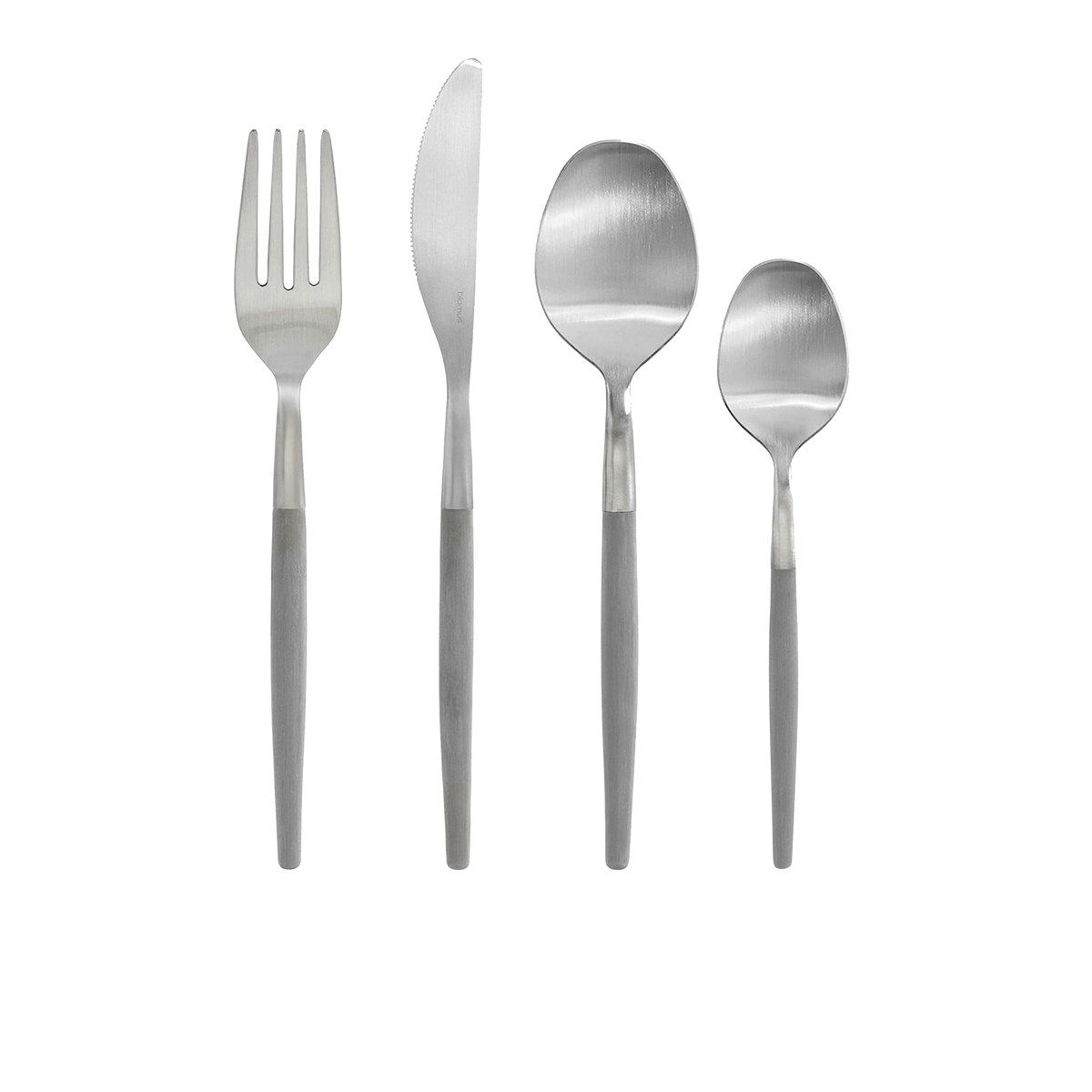 The Maxime Flatware Set features a slender silhouette, understated colours and softly curved details.