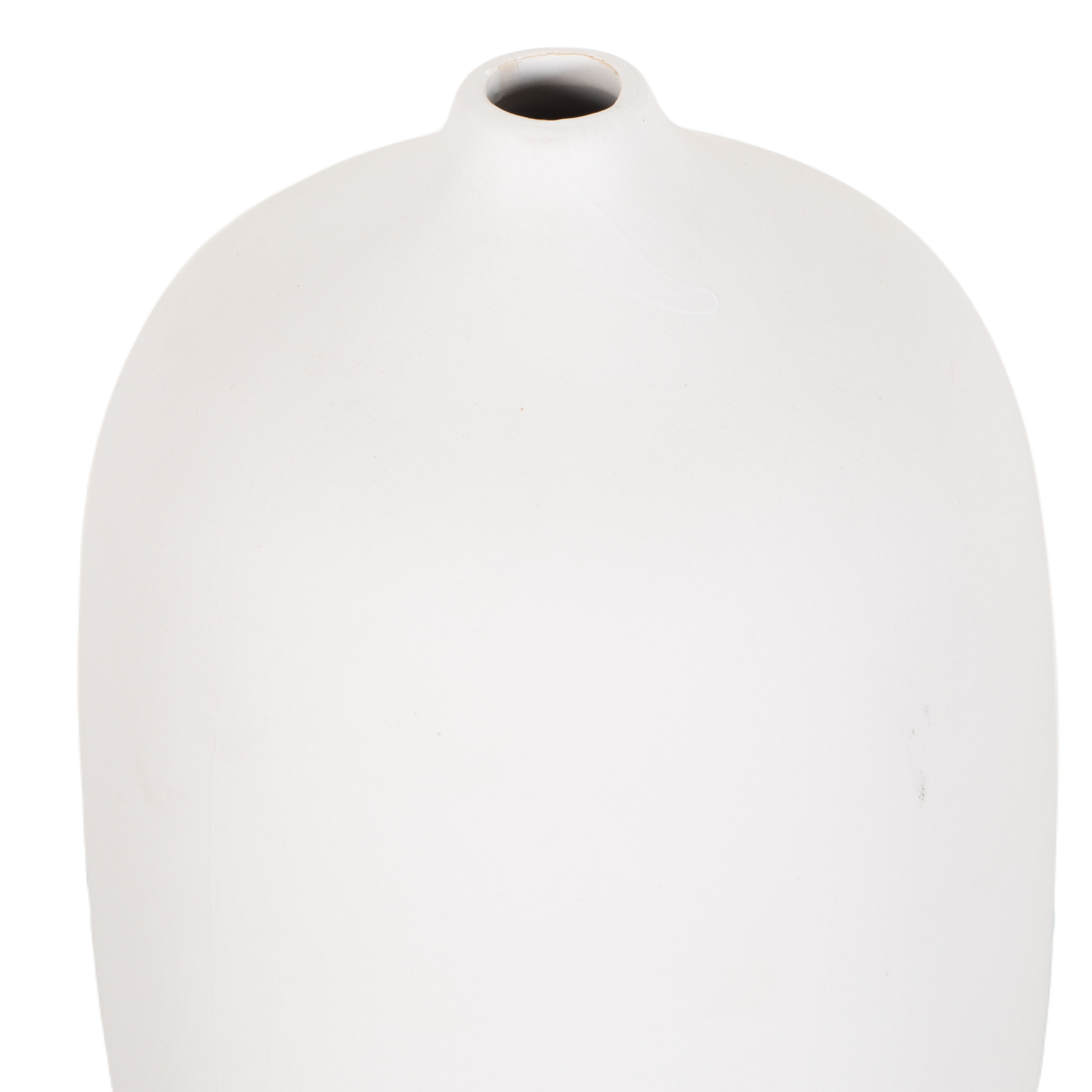 Uniquely designed and pleasantly shaped, the Ceola Vase is made of ceramic that is finished with a gorgeous matte white finish.