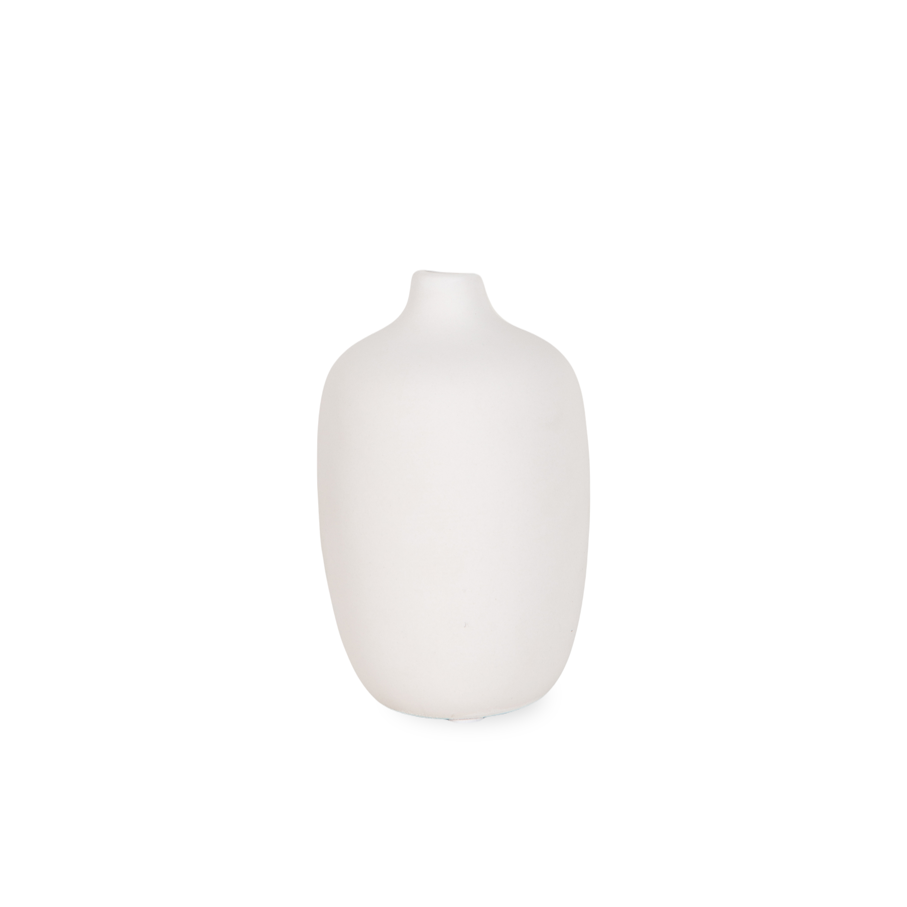 Uniquely designed and pleasantly shaped, the Ceola Vase is made of ceramic that is finished with a gorgeous matte white finish.