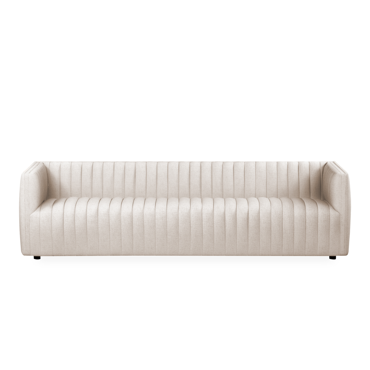 With its dramatic channels, the Reamer Sofa offers a textural interest for your space.