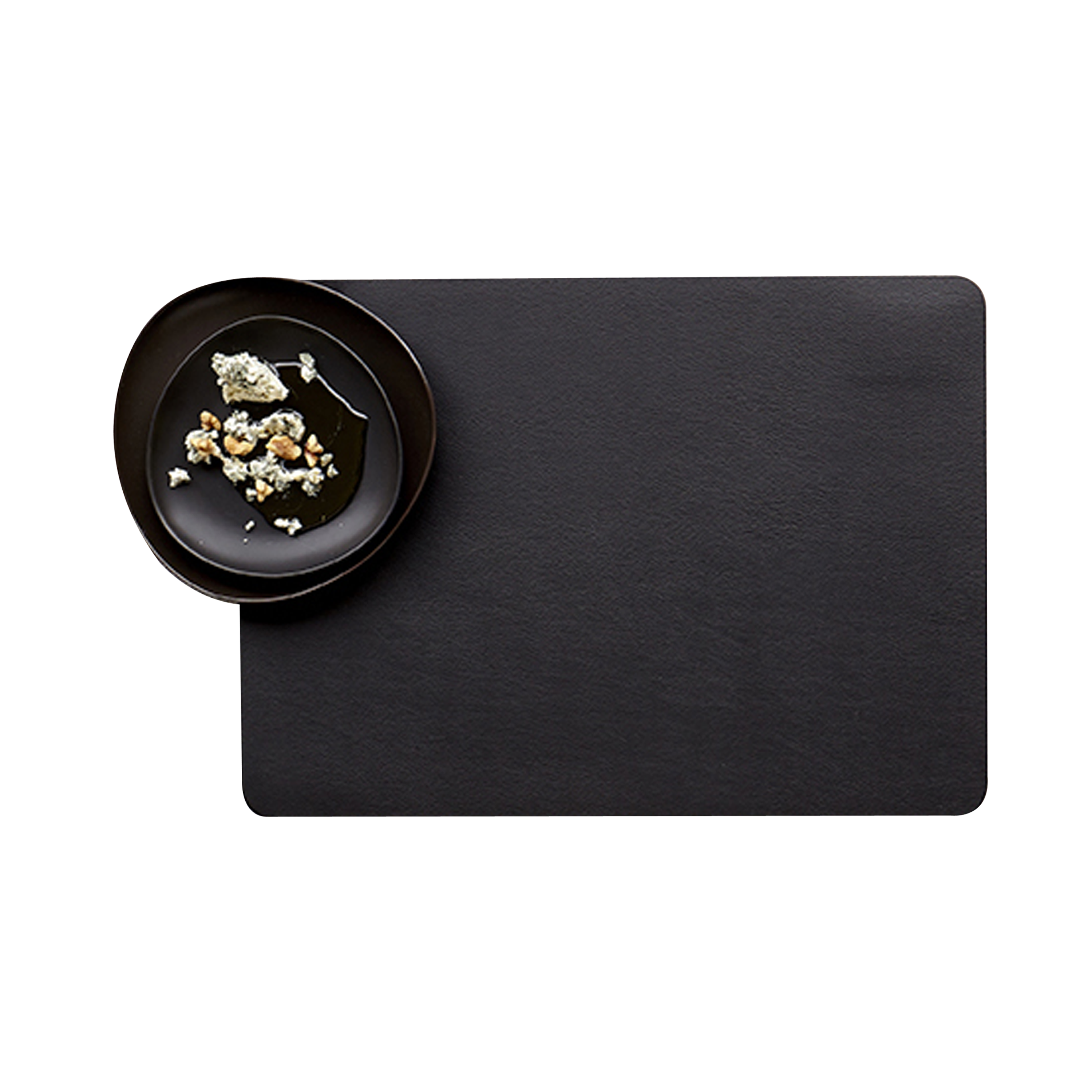 Set up a chic dining arrangement with this stylish and durable placemat made of soft touch vinyl.