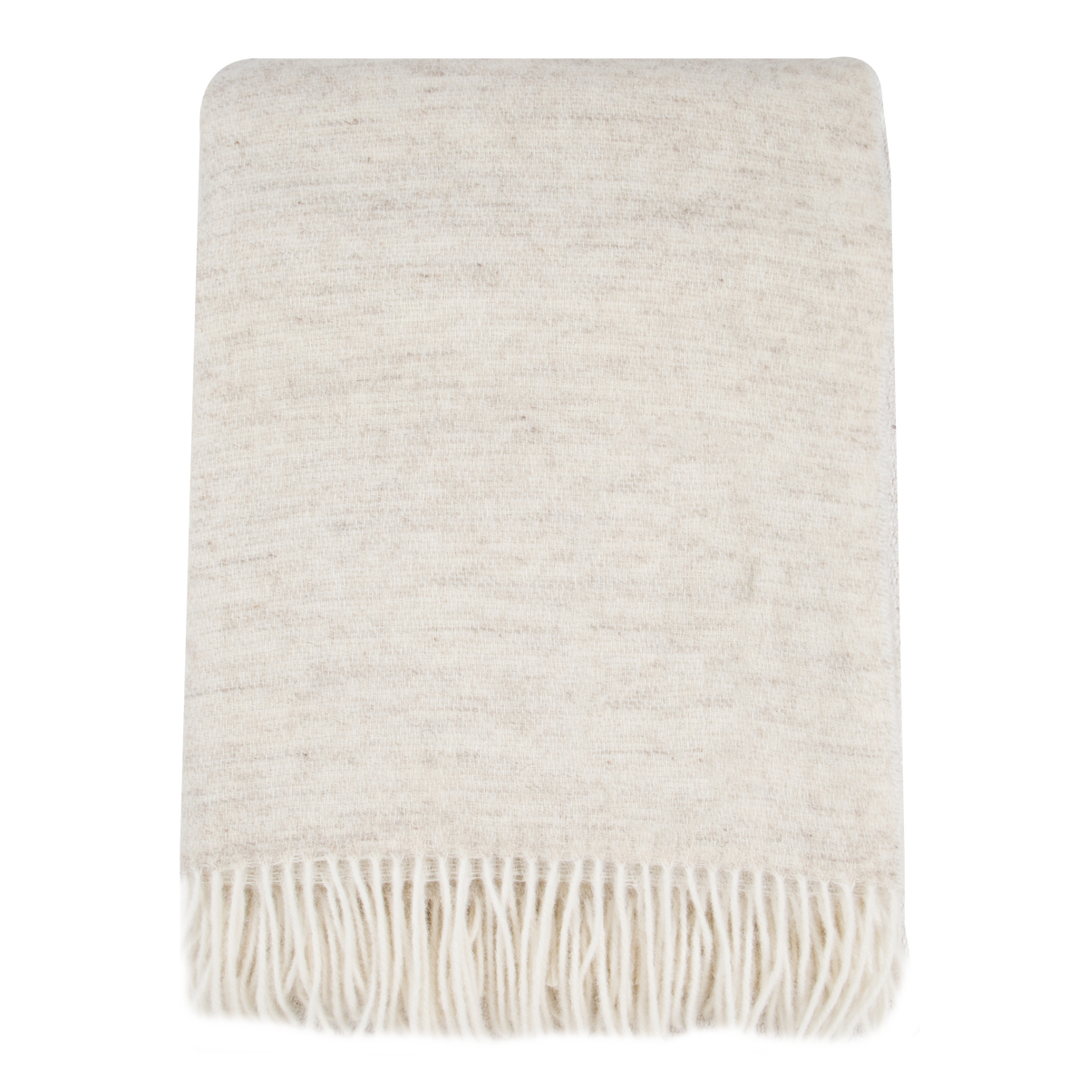 Double Sided Throw White/Taupe