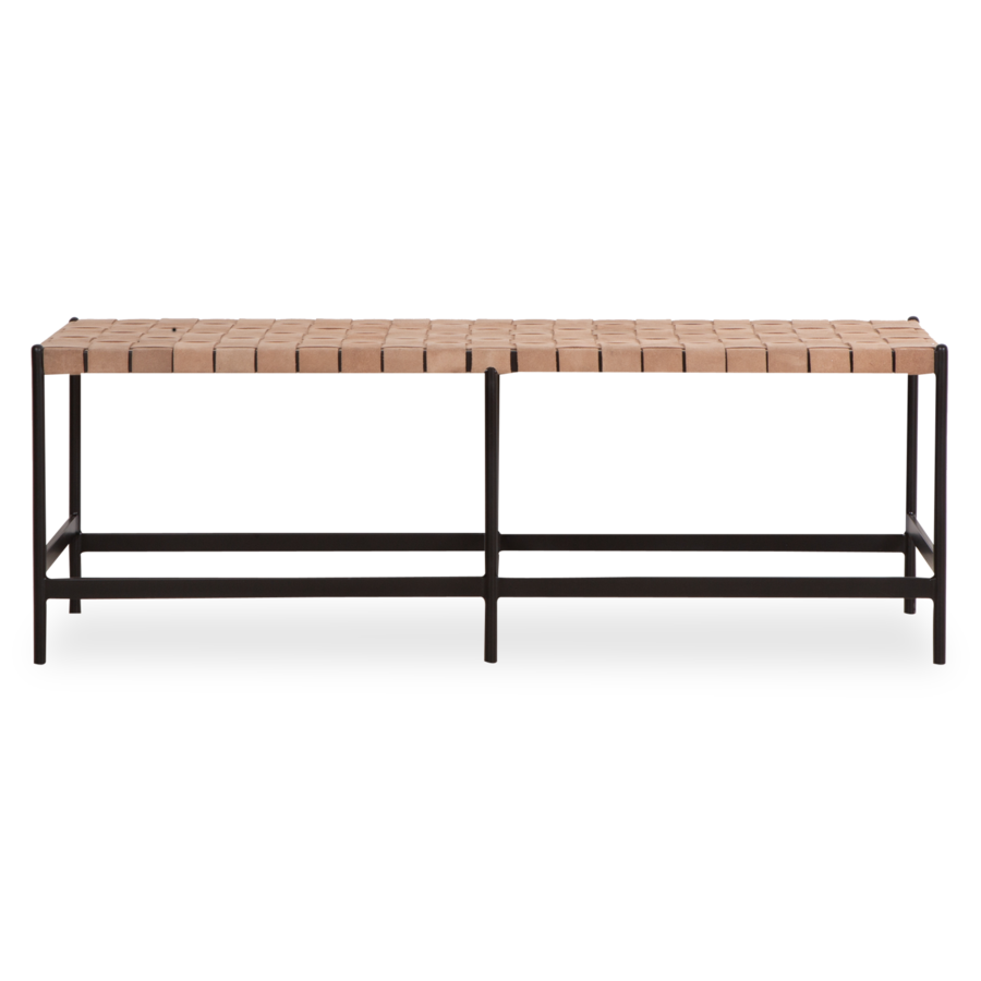 The Caldwell Bench offers ample seating and unique style.