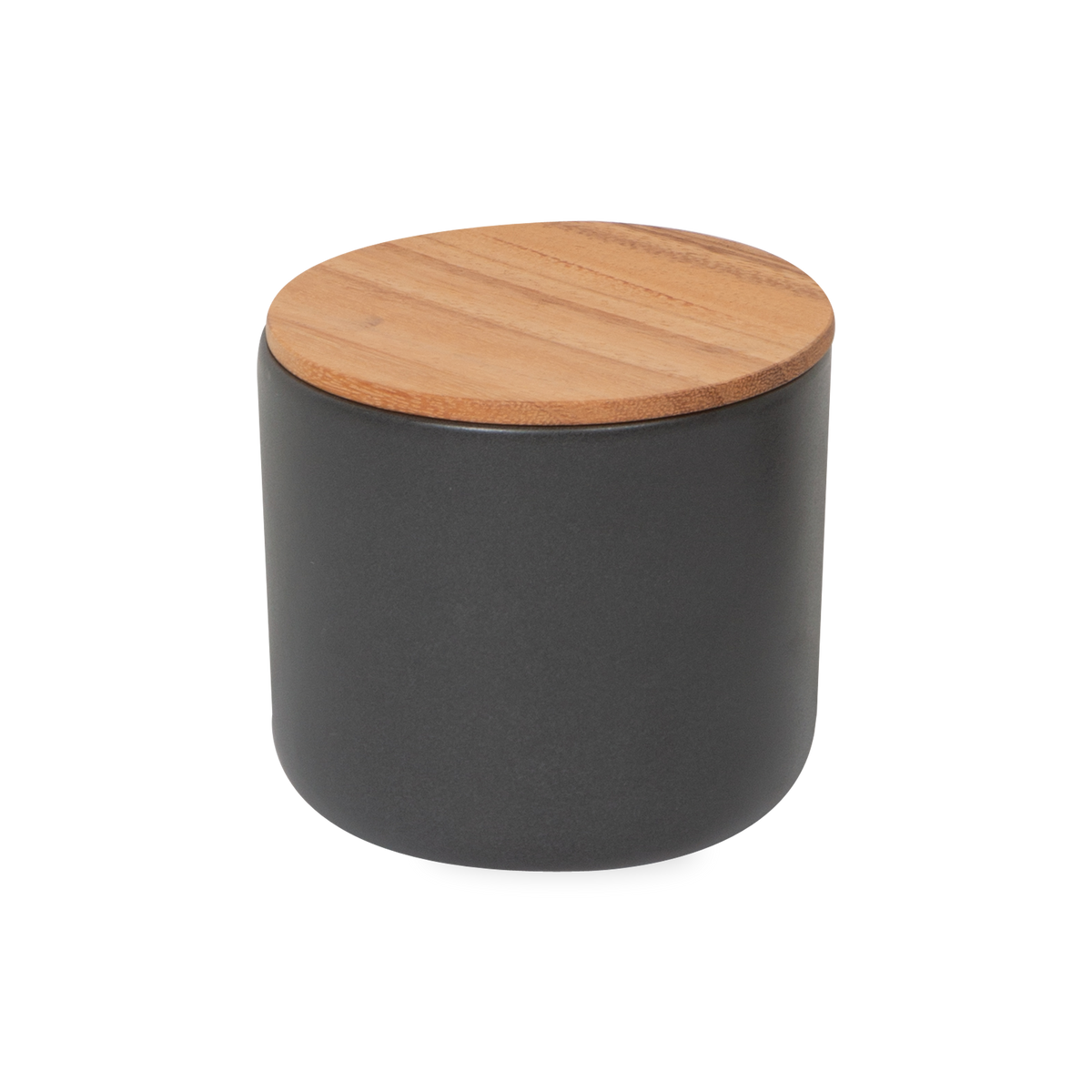 These Stoneware Acacia Canisters are handmade in Thailand and feature a ceramic body with an acacia wood lid to keep contents fresh and secure.