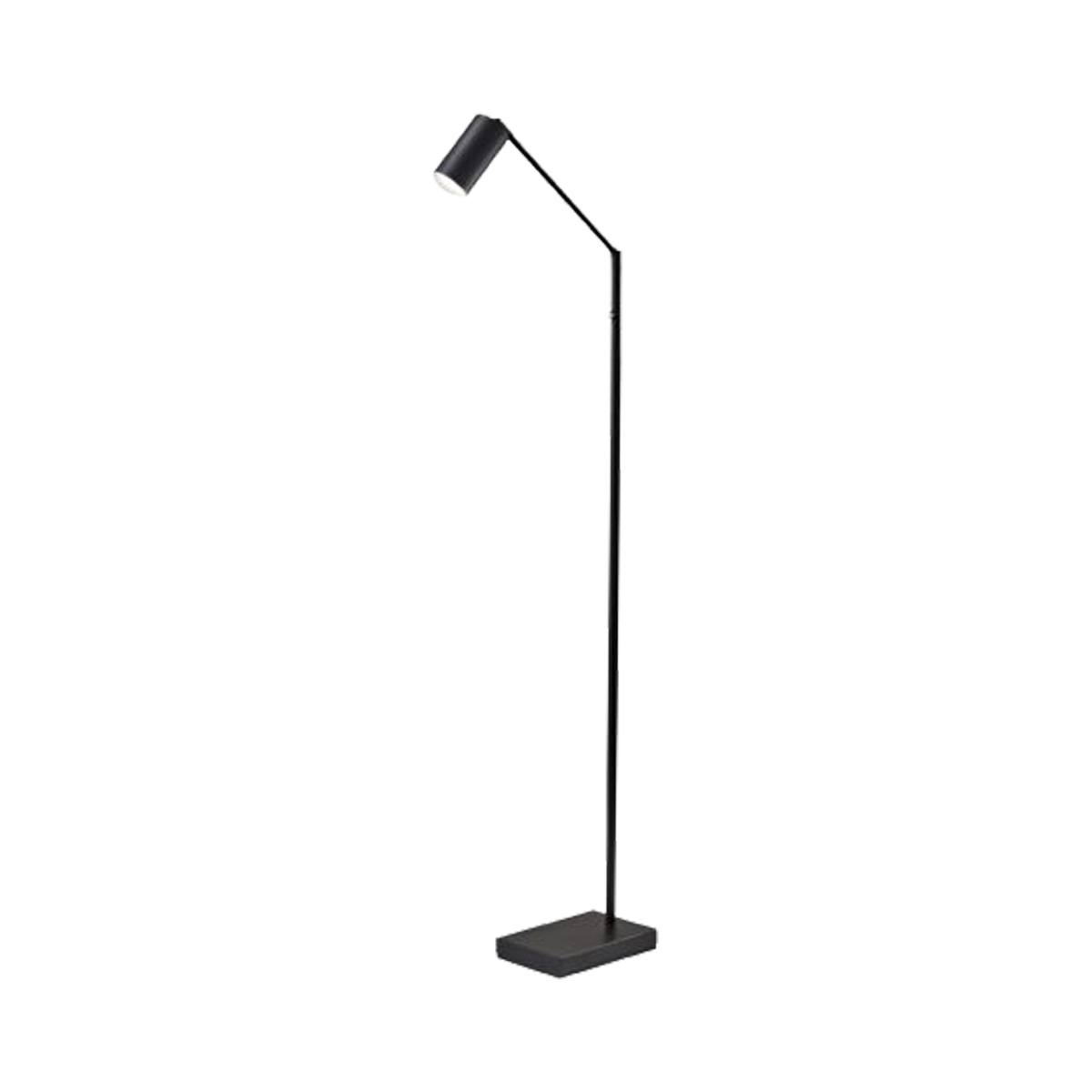 A minimalist, modern style, the Hendrix LED Floor Lamp is made up of thin, sharp lines and matte black metals.