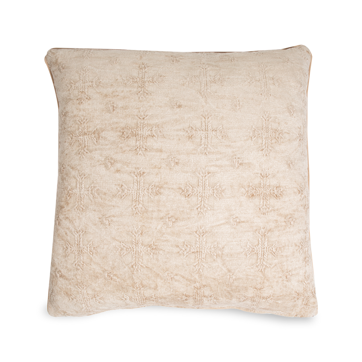 The Chenille Jacquard Pillow features elegant intricate patterns that adorn this soft, textured pillow.