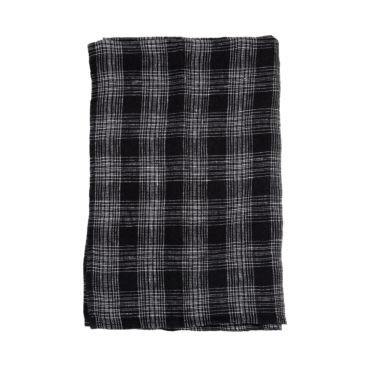Linen Checkered Tea Towel