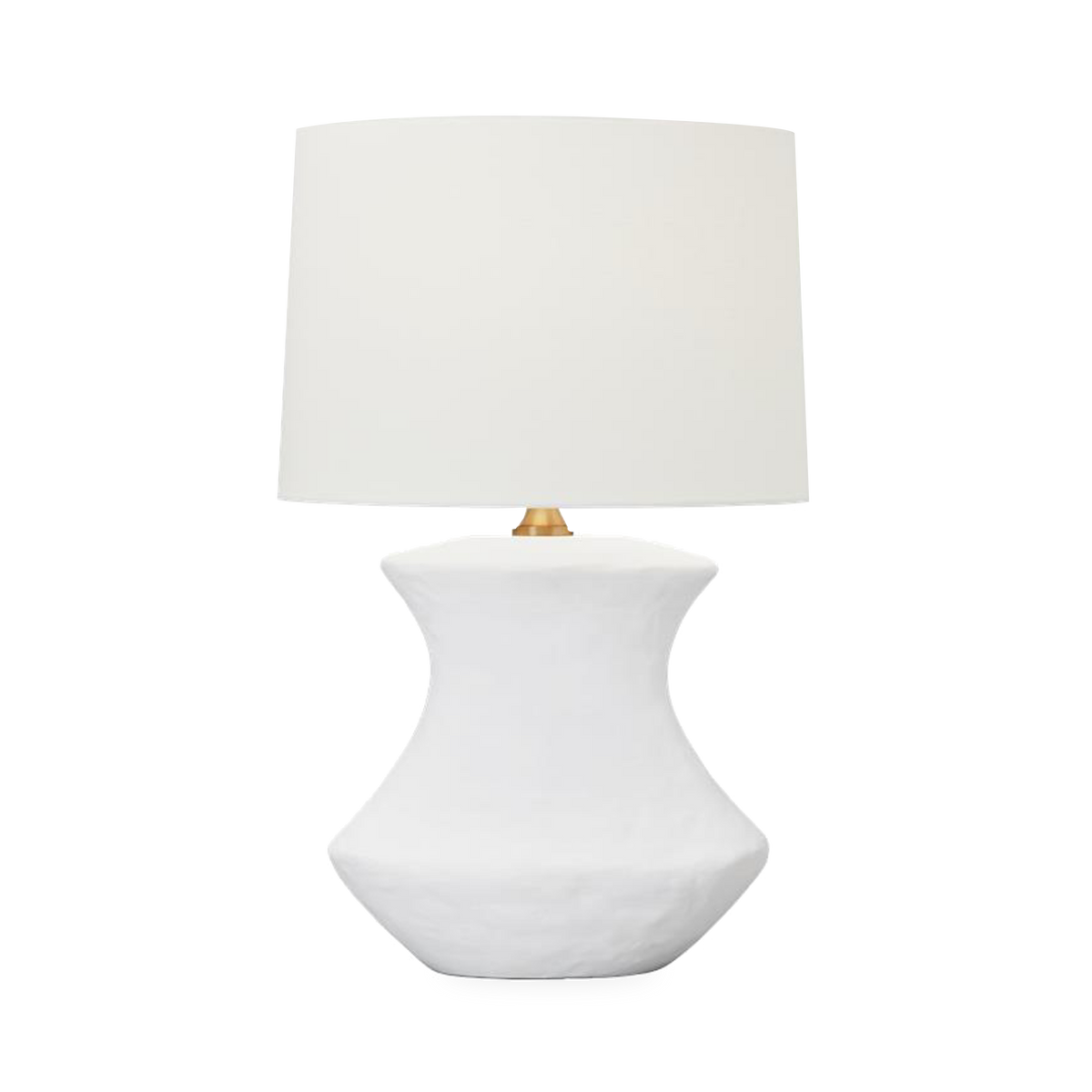 The Bone Table Lamp is crafted of ceramic with an organic form and matte glaze.