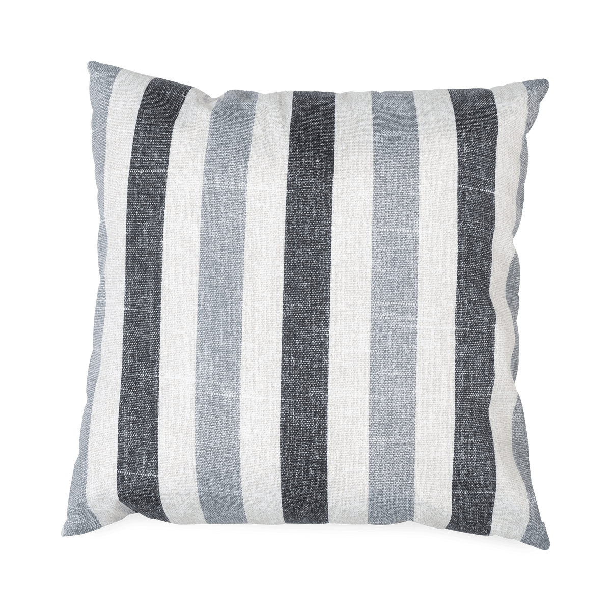 Full of personality and featuring a gorgeous, neutral toned striped body, the Striped Outdoor Pillow is woven with a comfortable, weather-resistant fabric.