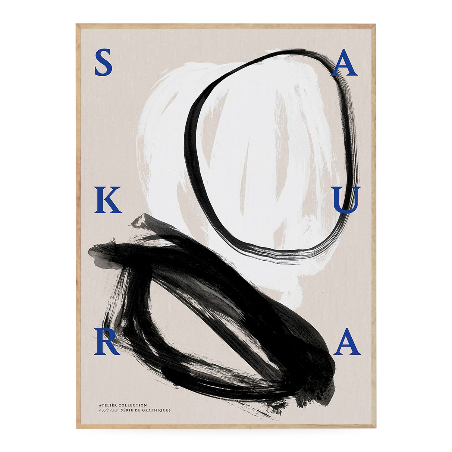 Inspired by contemporary design%2C the Sakura print brings elements of archival presentation and modern typography.