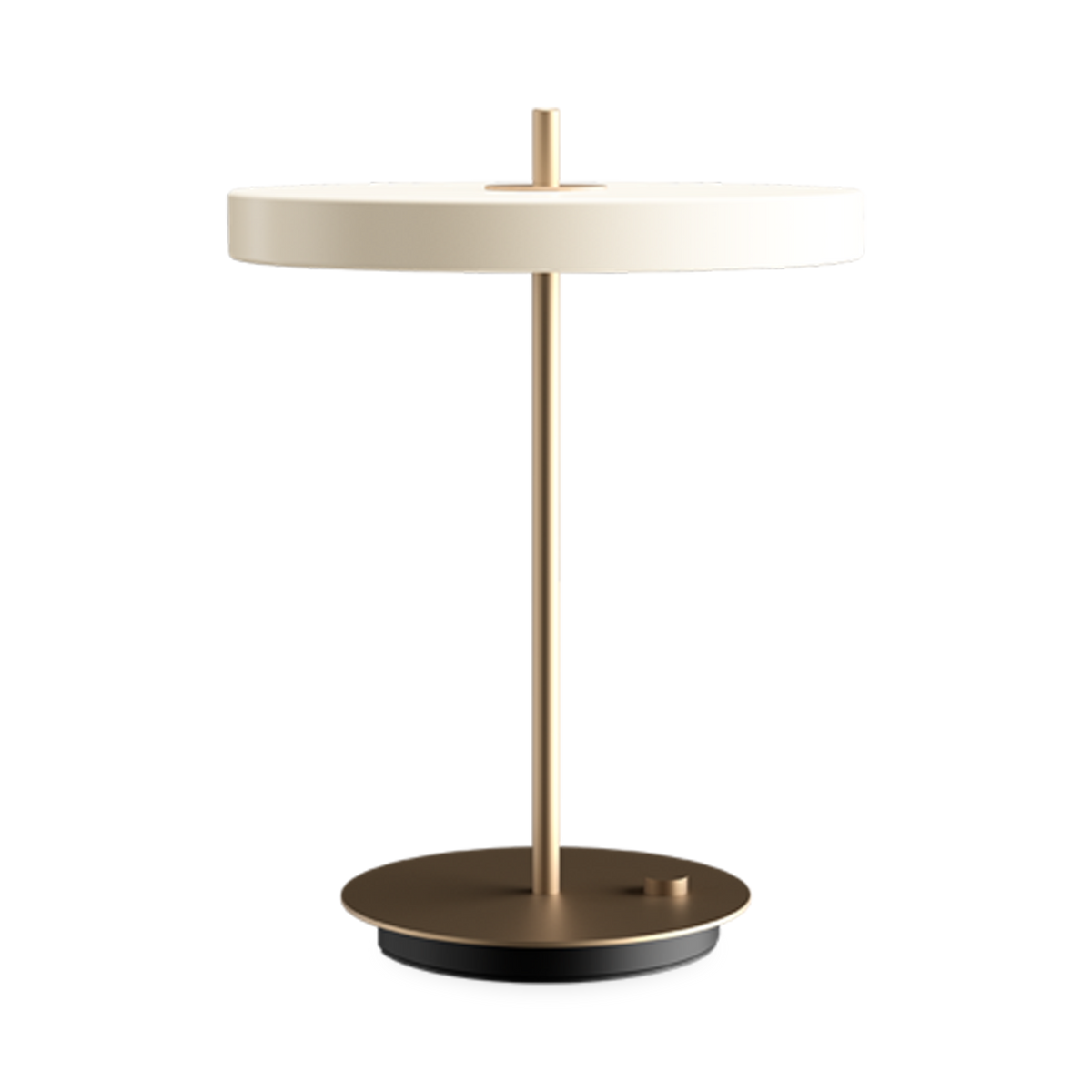 Asteria table lamp has a built-in LED panel with a diffuser ensuring a soft illumination in the room.